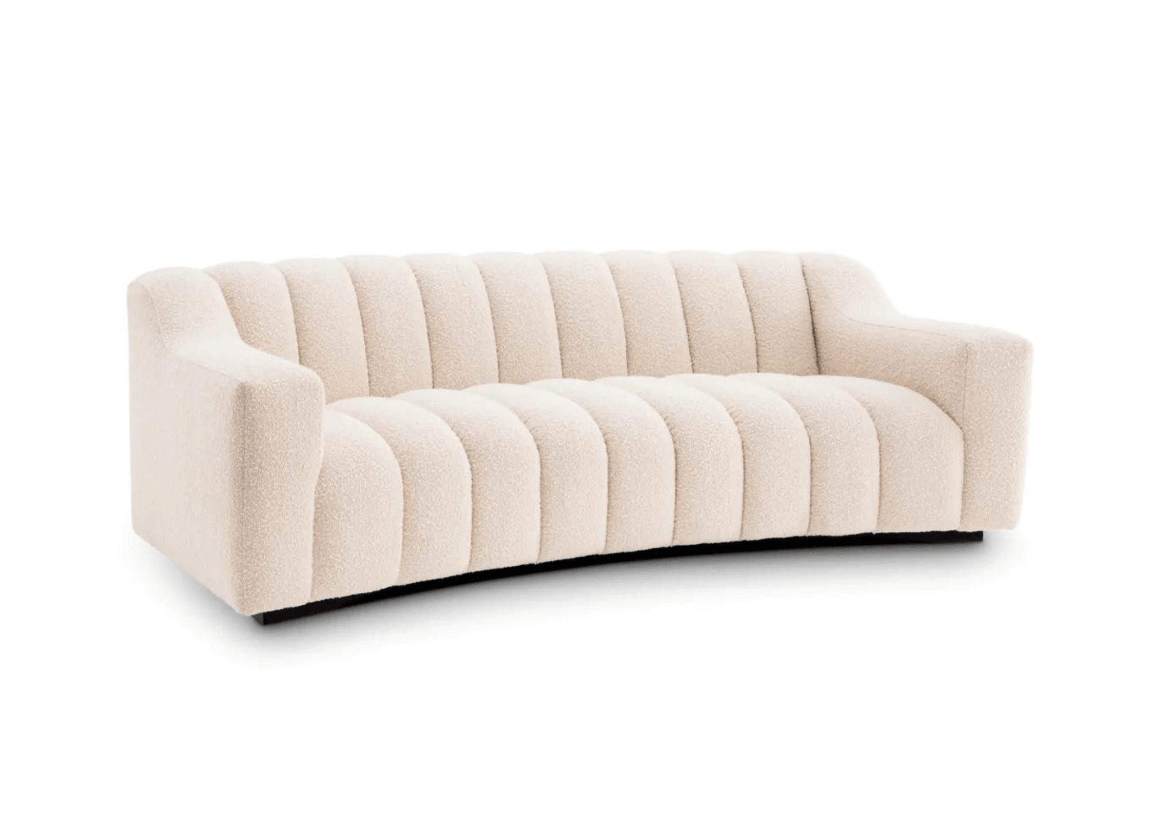 Sofa w tkaninie boucle KELLY kremowy Eichholtz    Eye on Design