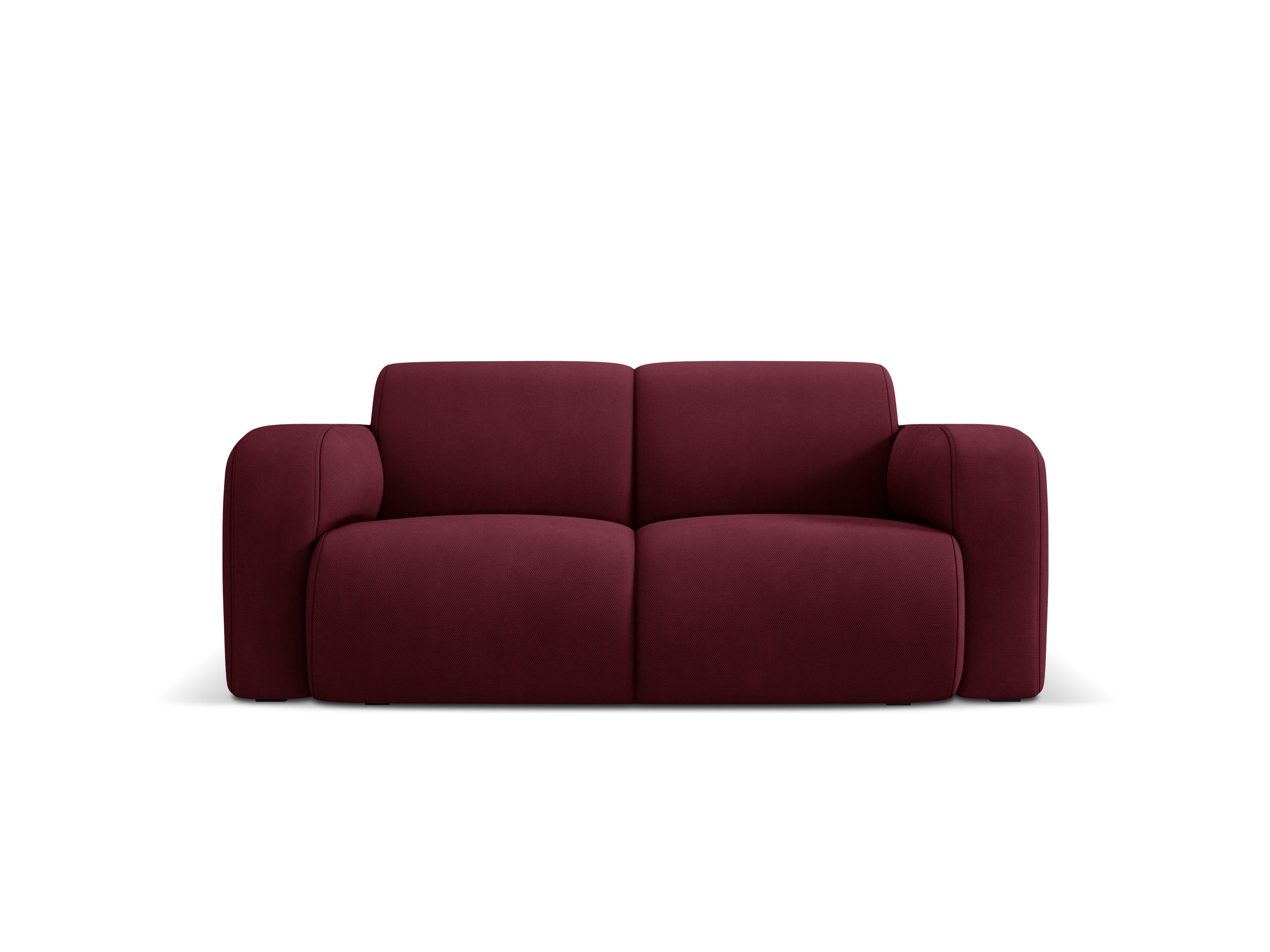 Sofa w tkaninie chenillowej 2-osobowa LOLA bordowy Windsor & Co    Eye on Design