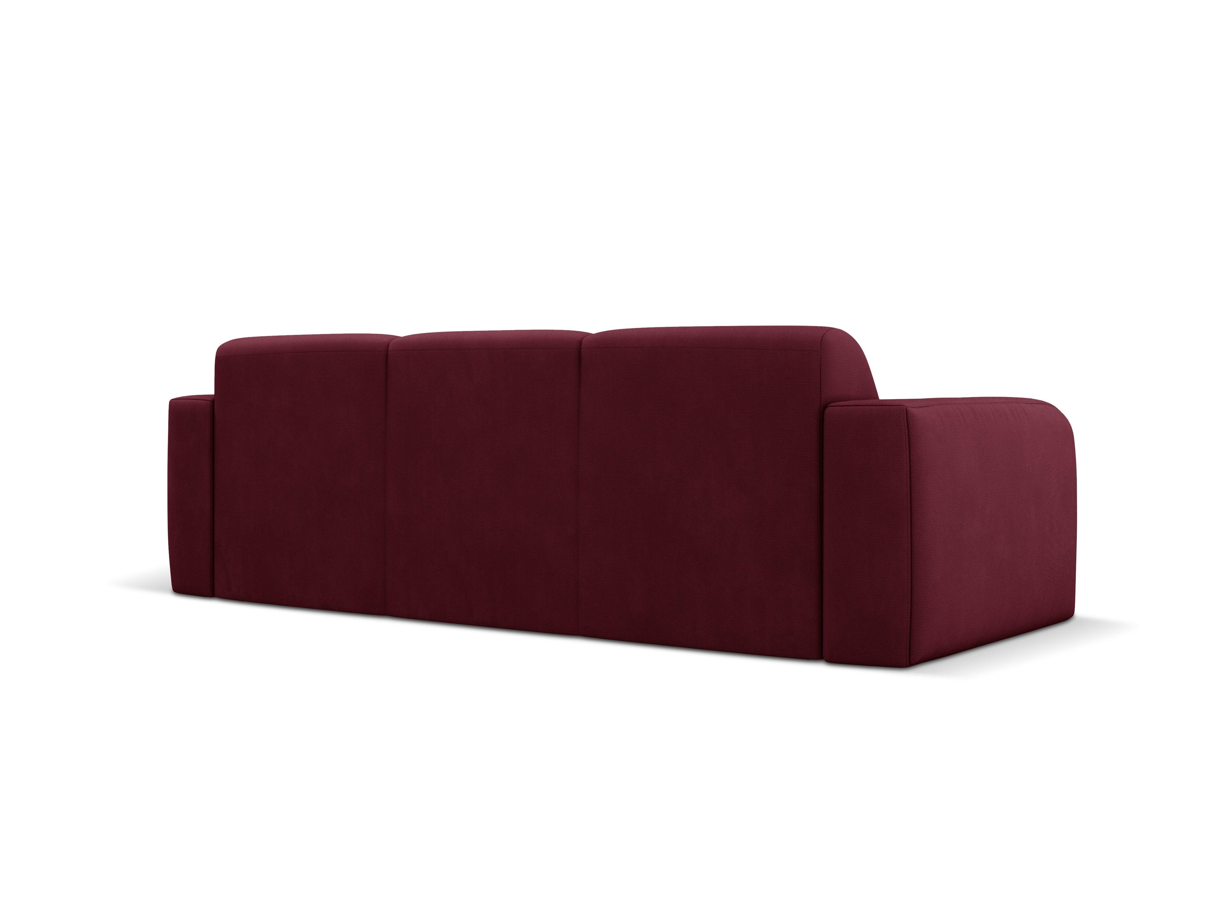 Sofa w tkaninie chenillowej 3-osobowa LOLA bordowy Windsor & Co    Eye on Design