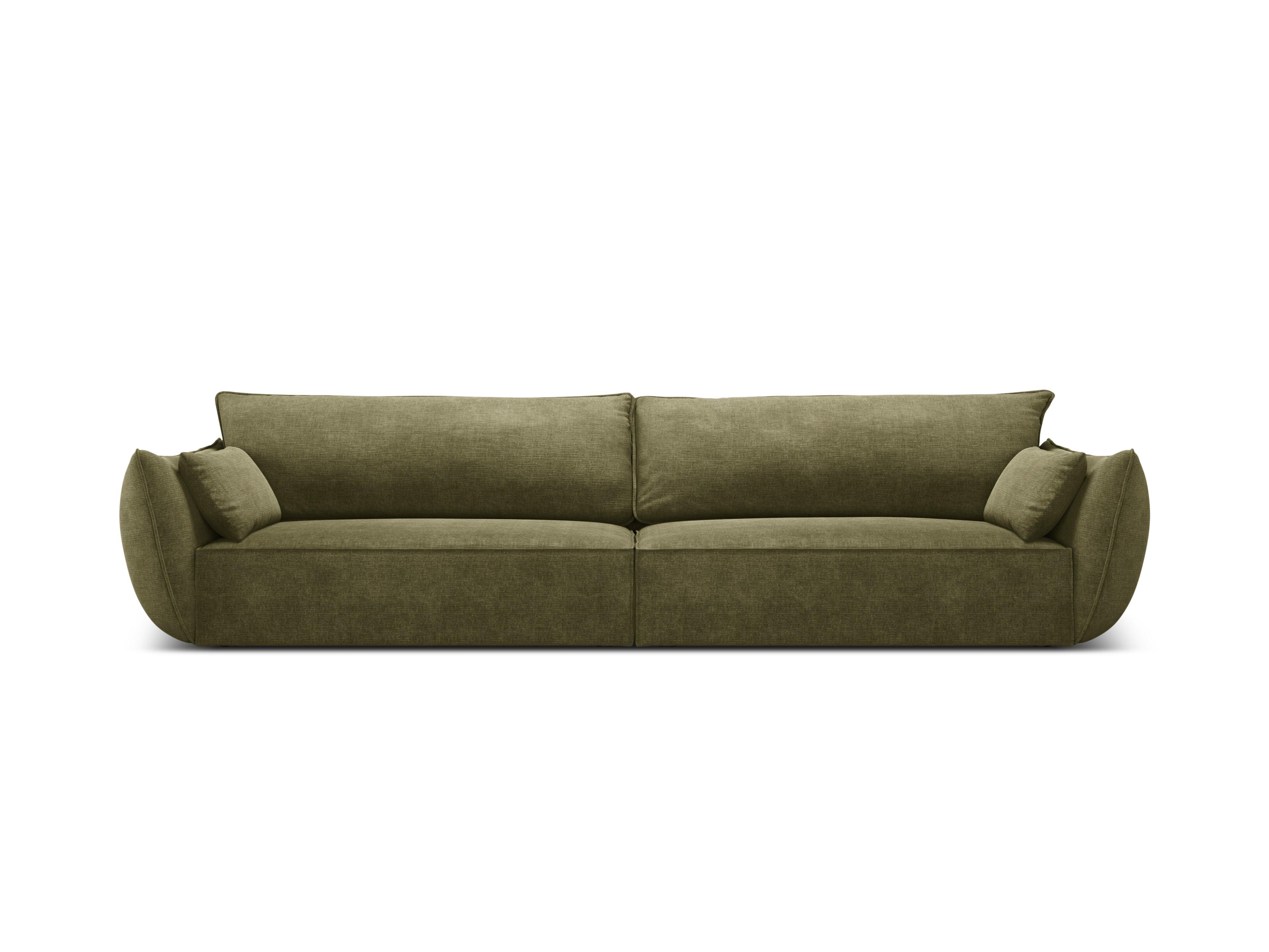 Sofa w tkaninie szenilowej 4-osobowa VANDA zielony Mazzini Sofas    Eye on Design