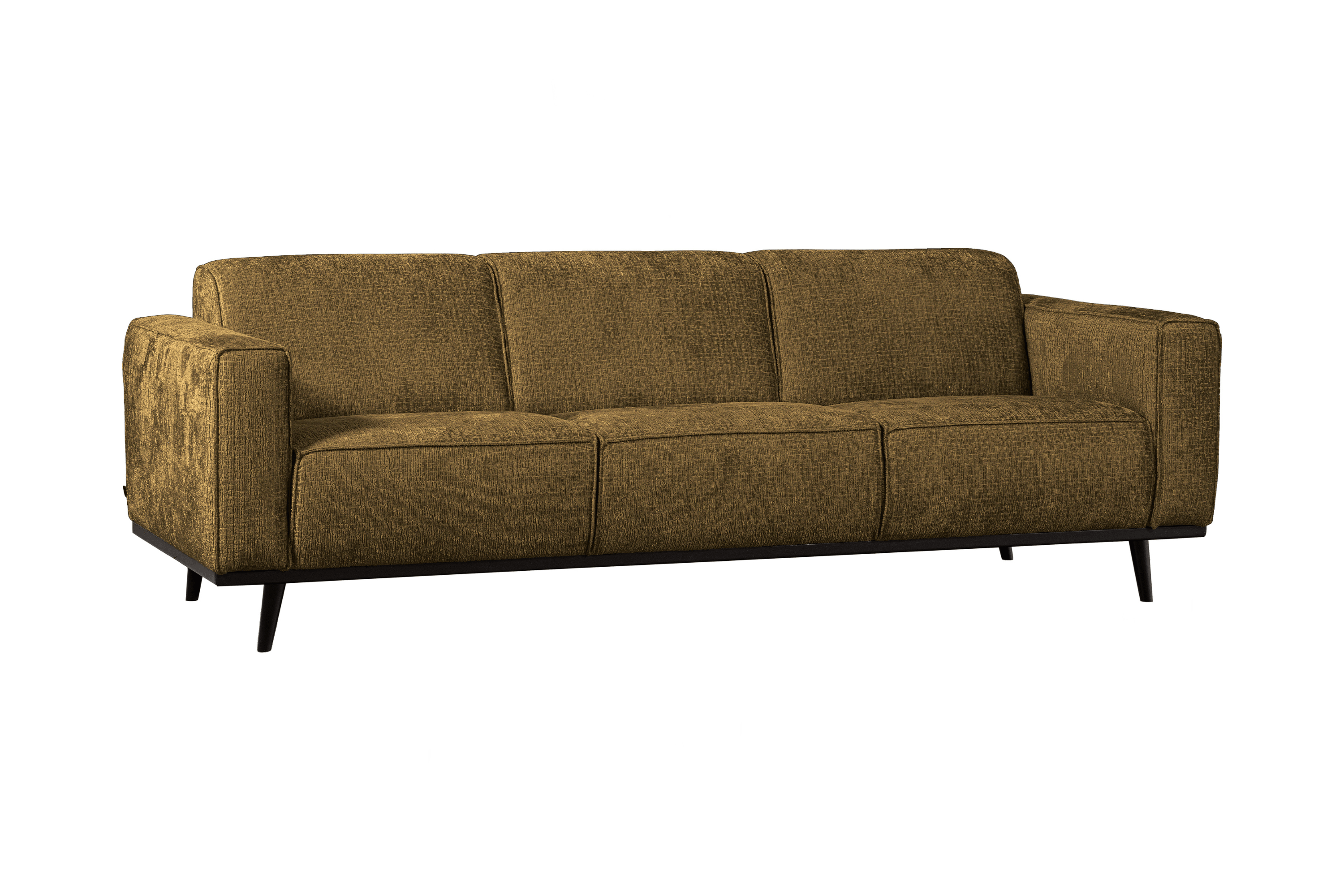 Sofa welurowa 3-osobowa STATEMENT STRUCTURE brązowy Be Pure    Eye on Design