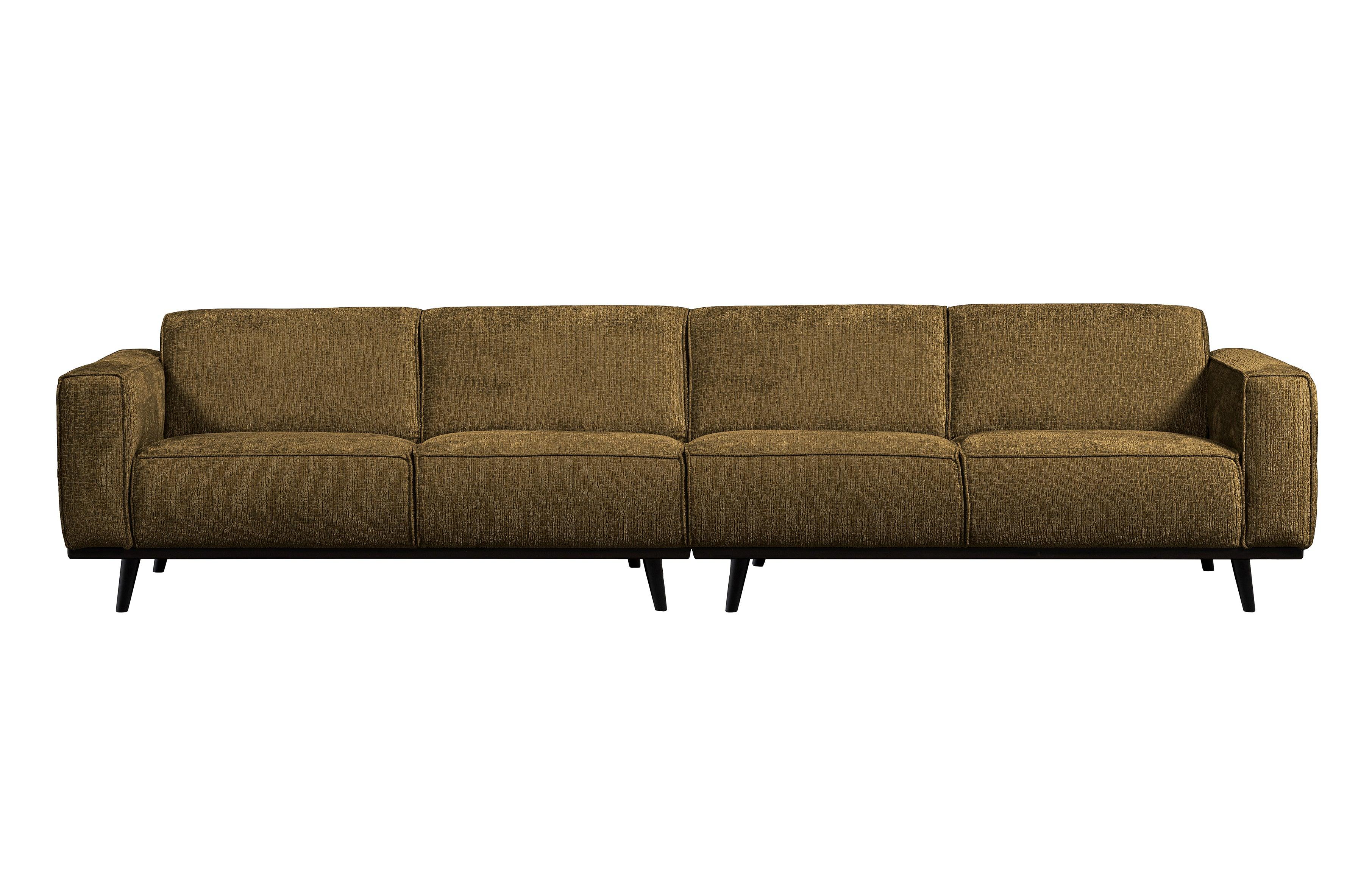 Sofa welurowa 4-osobowa STATEMENT STRUCTURE brązowy Be Pure 372 cm   Eye on Design