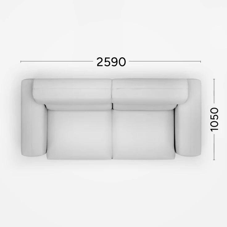 Sofa z funkcją spania CLOUD Rosanero 259x105 cm Grupa 0 Nie Eye on Design