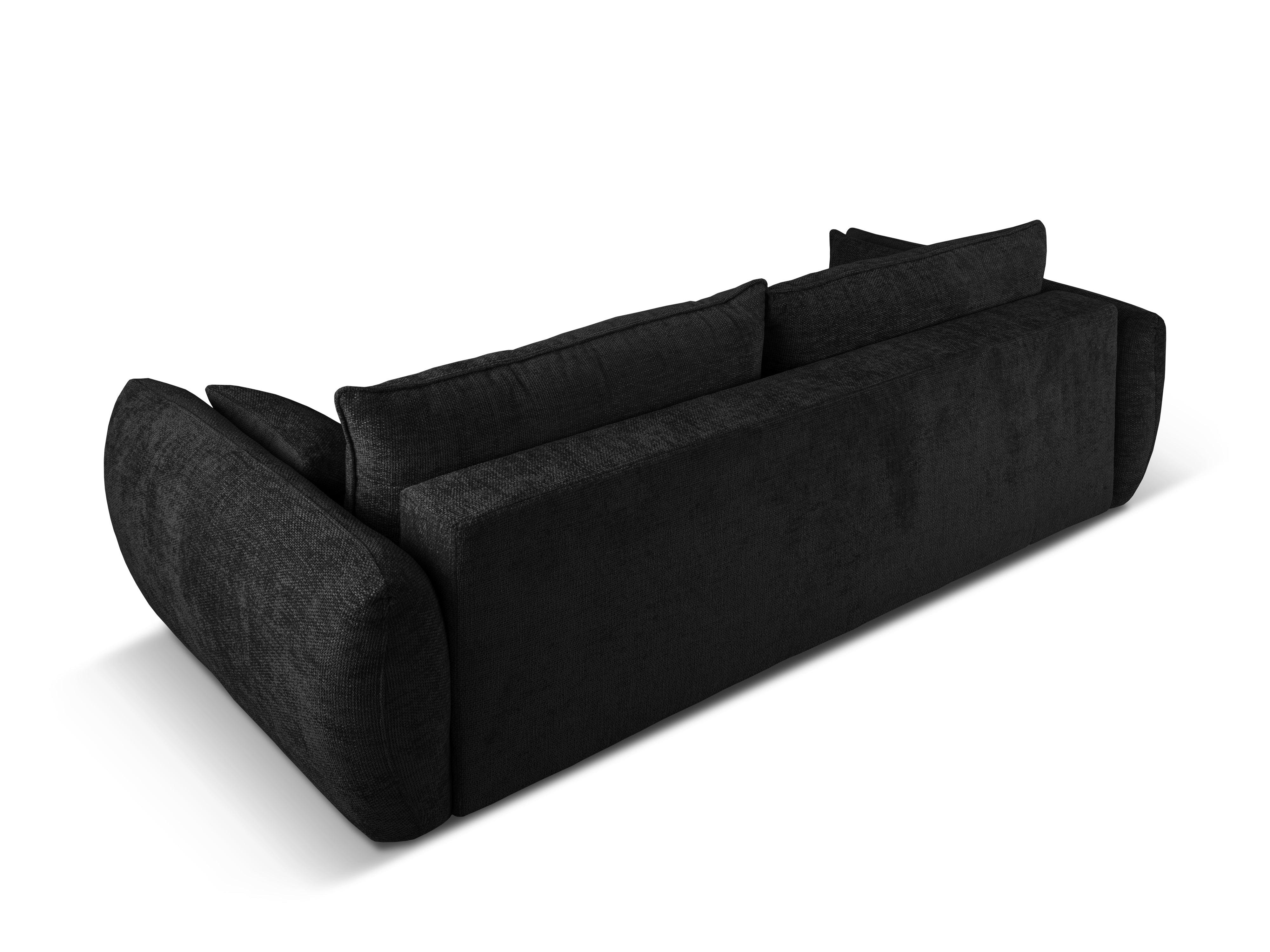 Sofa z funkcją spania MATERA czarny szenil Cosmopolitan Design    Eye on Design