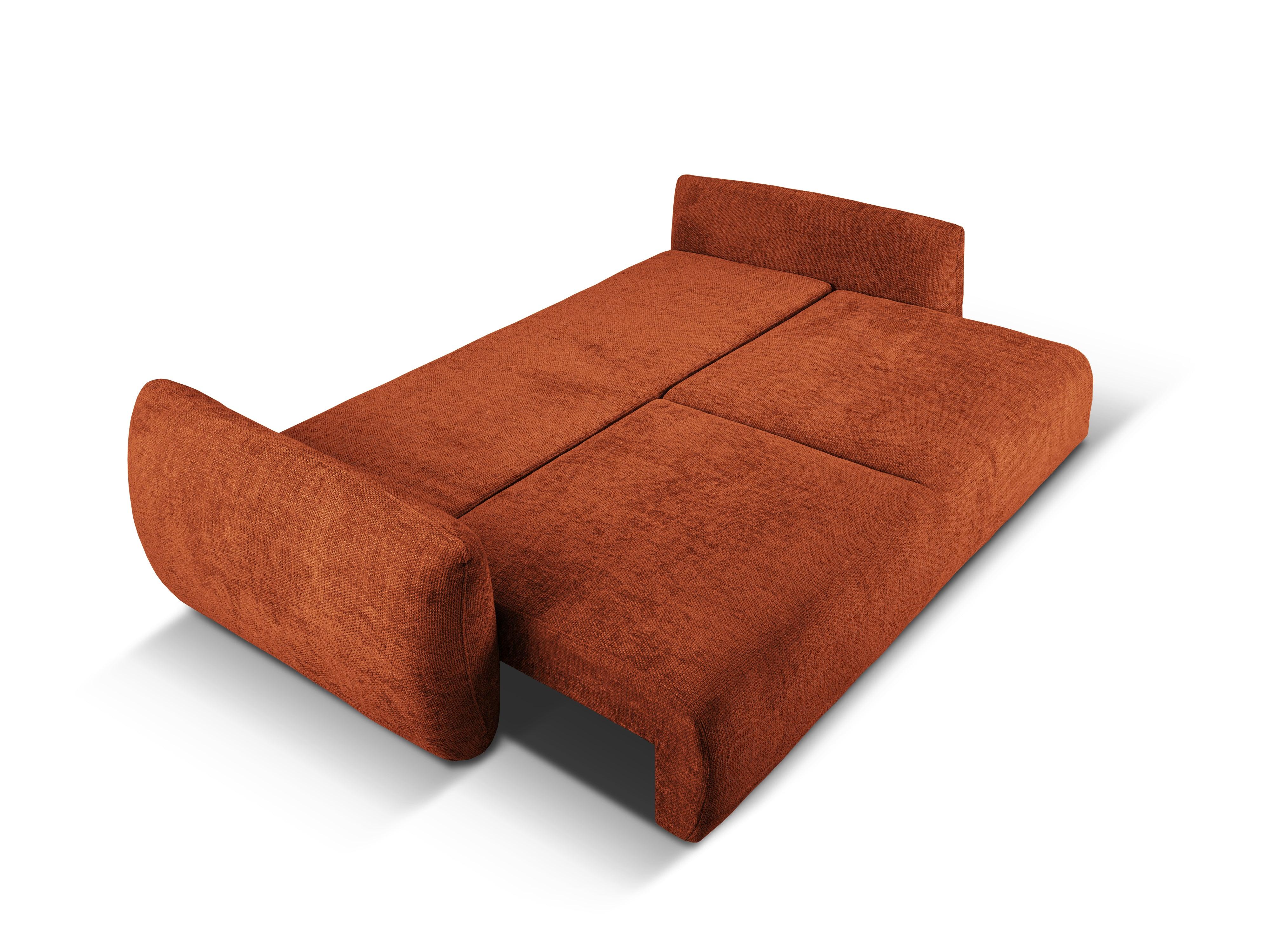 Sofa z funkcją spania MATERA terracotta szenil Cosmopolitan Design    Eye on Design