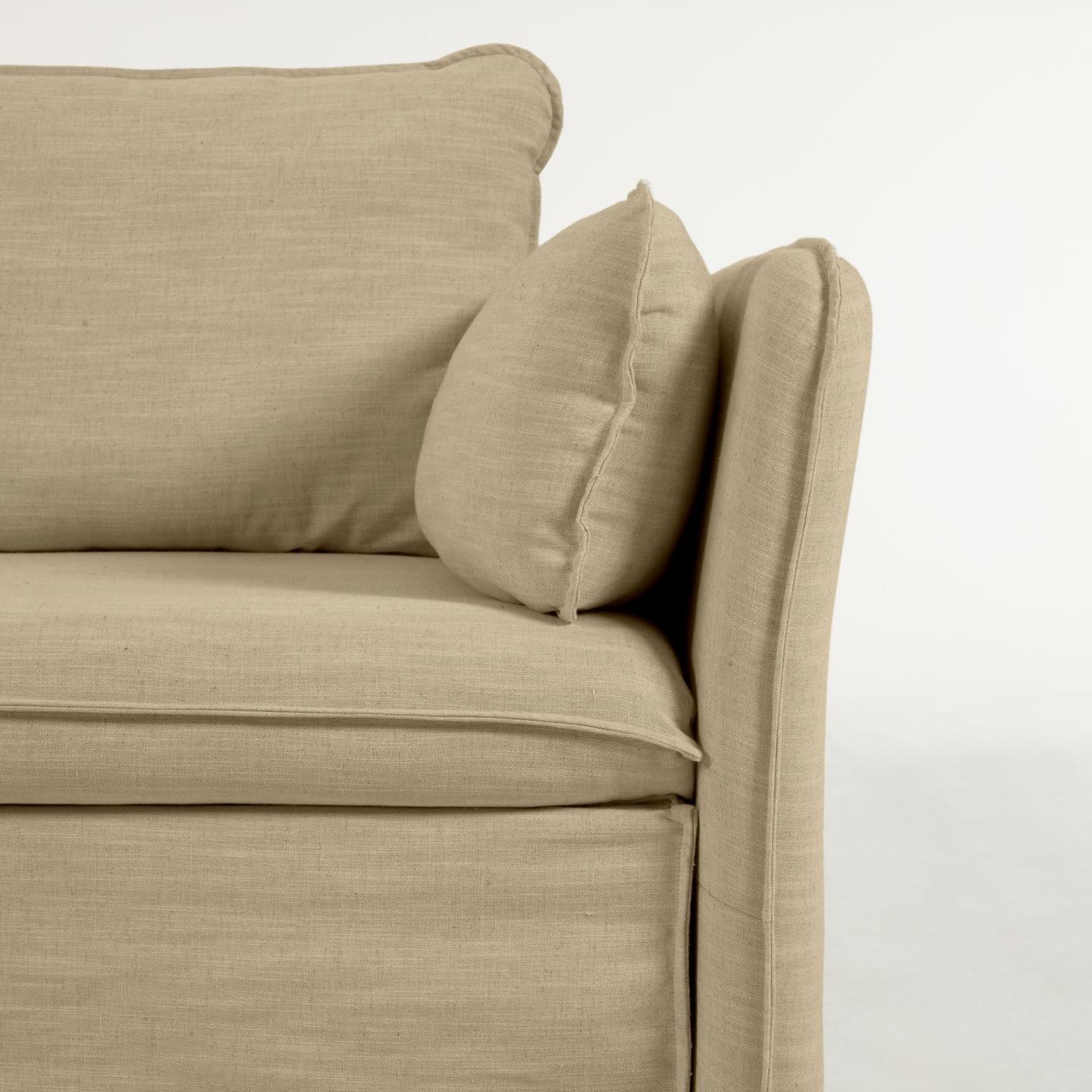 Sofa z funkcją spania TANIT beżowy La Forma    Eye on Design