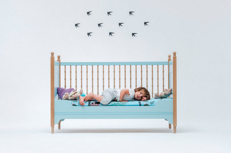 Kinderbett SOFIA himmelblau