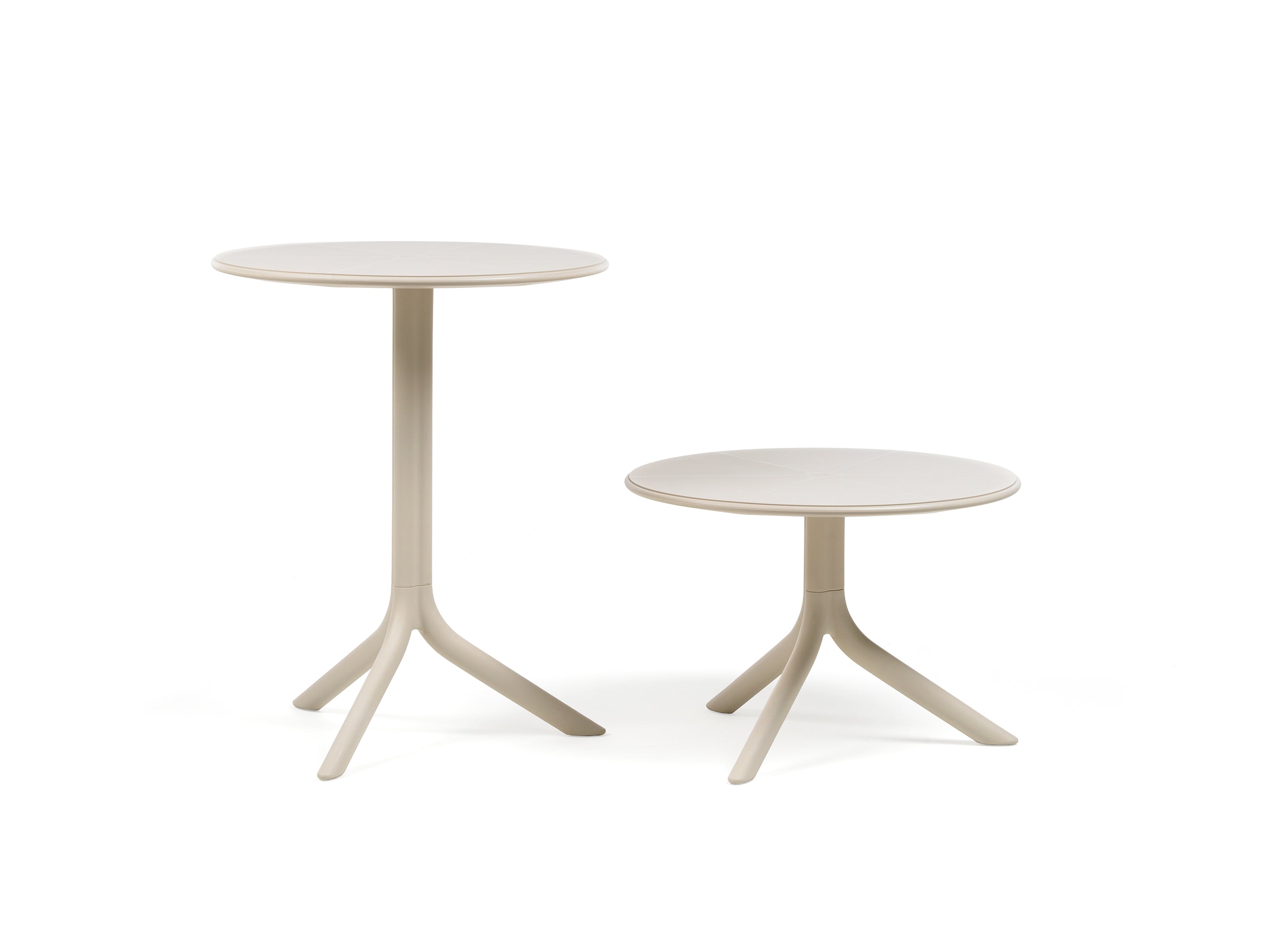 Round Outdoor Table with Height Adjustment SPRITZ Light Blue