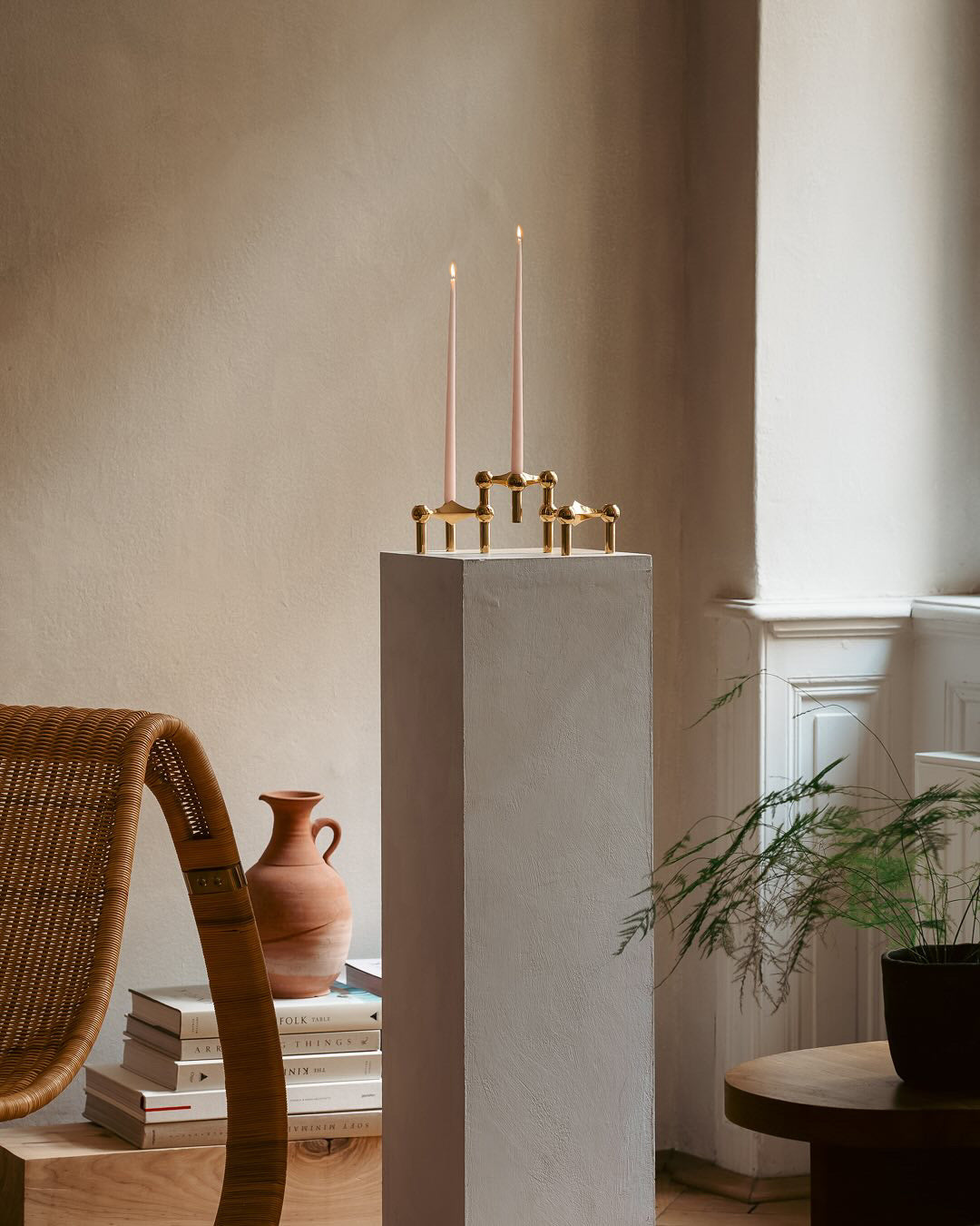 Set of 6 STOFF NAGEL Candles in Pastel Pink