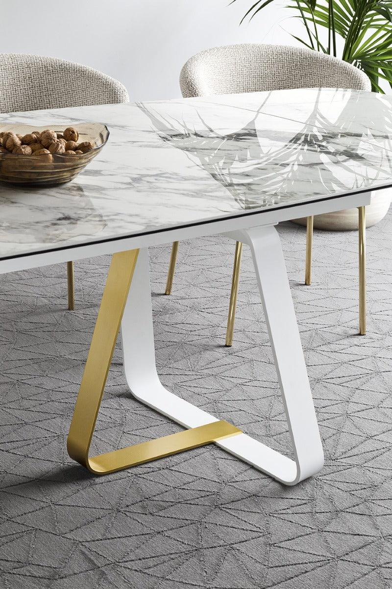 Stół jadalniany SUNSHINE jasnoszara ceramika Calligaris    Eye on Design