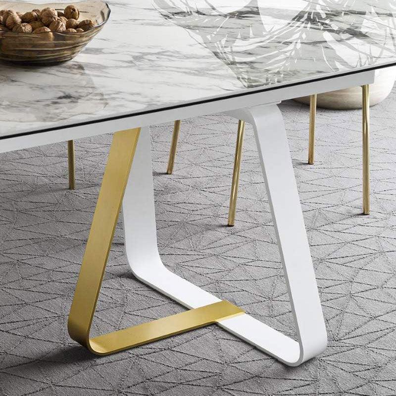 Stół rozkładany SUNSHINE brązowa ceramika Calligaris    Eye on Design