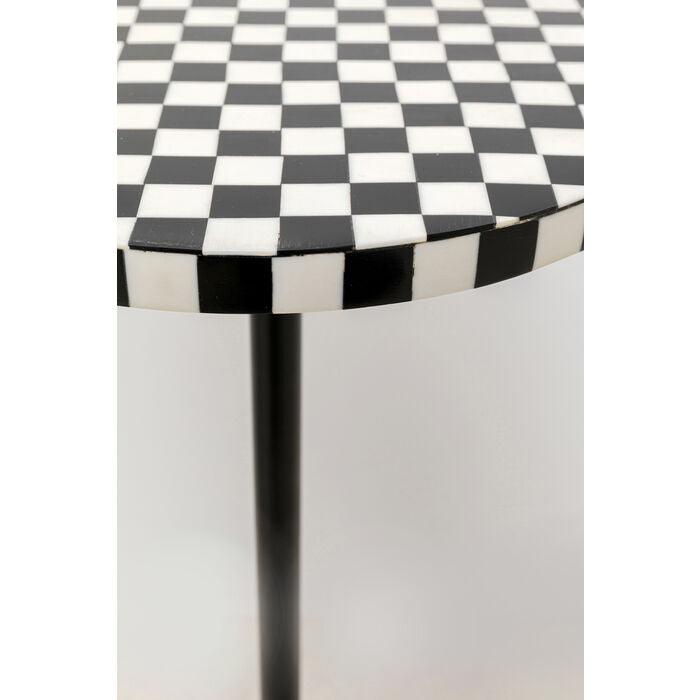 Domero Chess Black and White side table