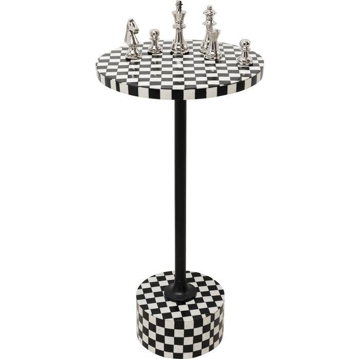 Domero Chess Black and White side table