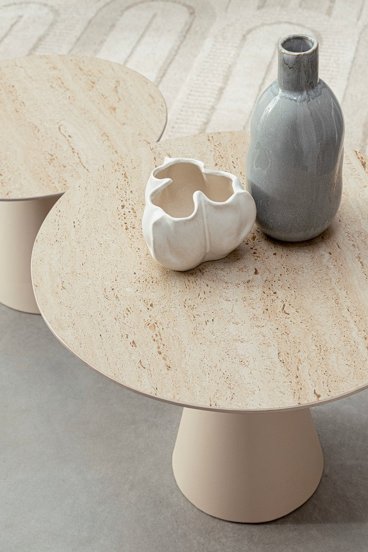 HARDY Beige Coffee Table Set