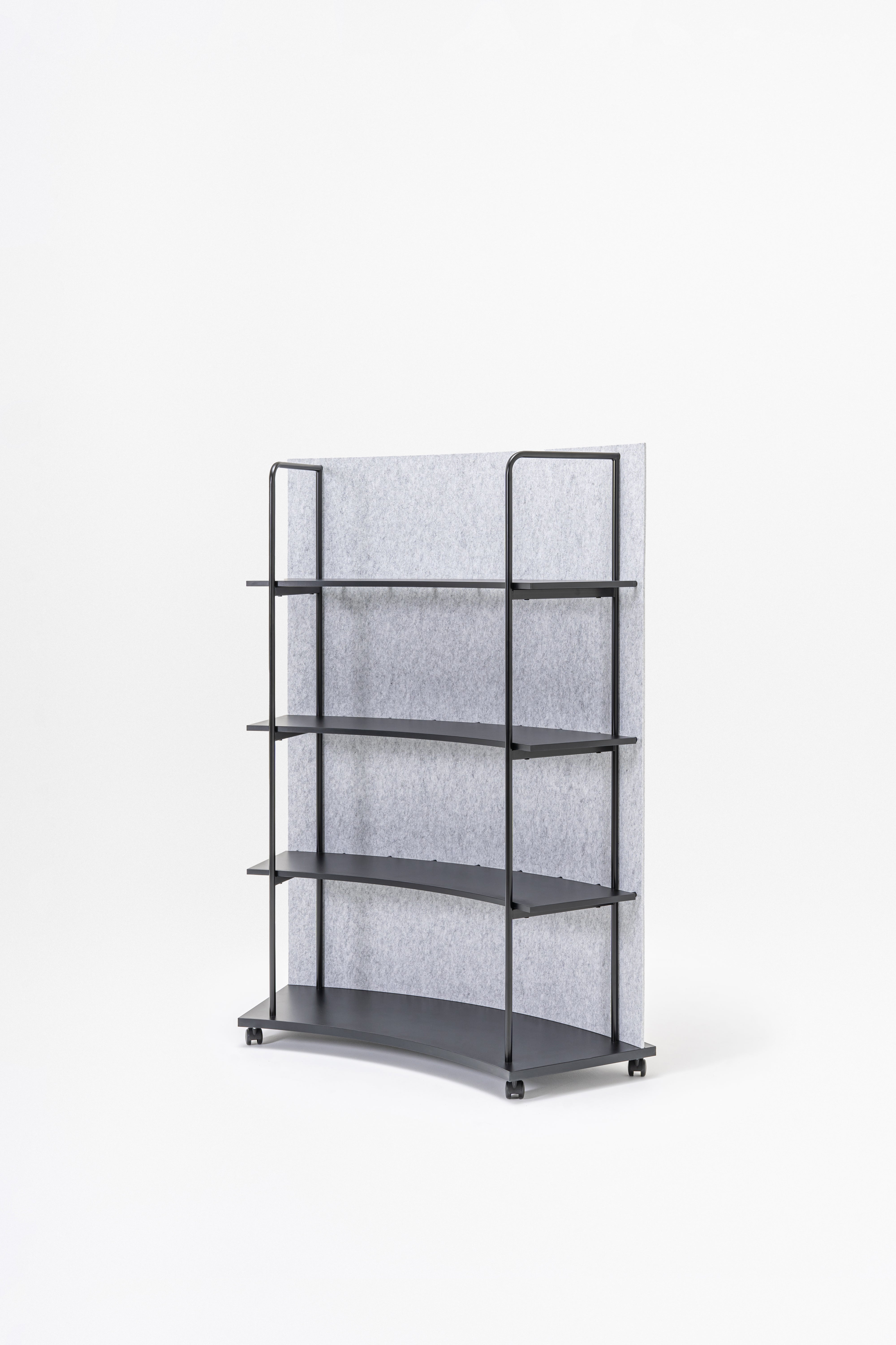 Steel shelving tanca rear from felt