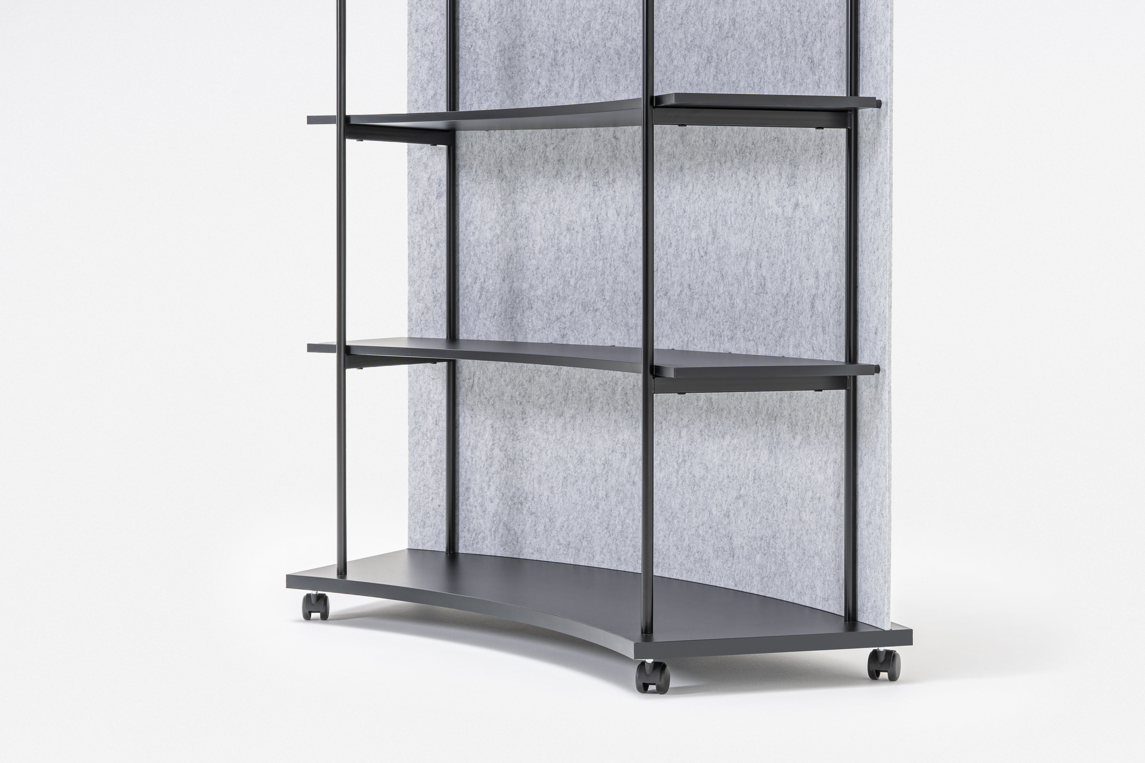 Steel shelving tanca rear from felt