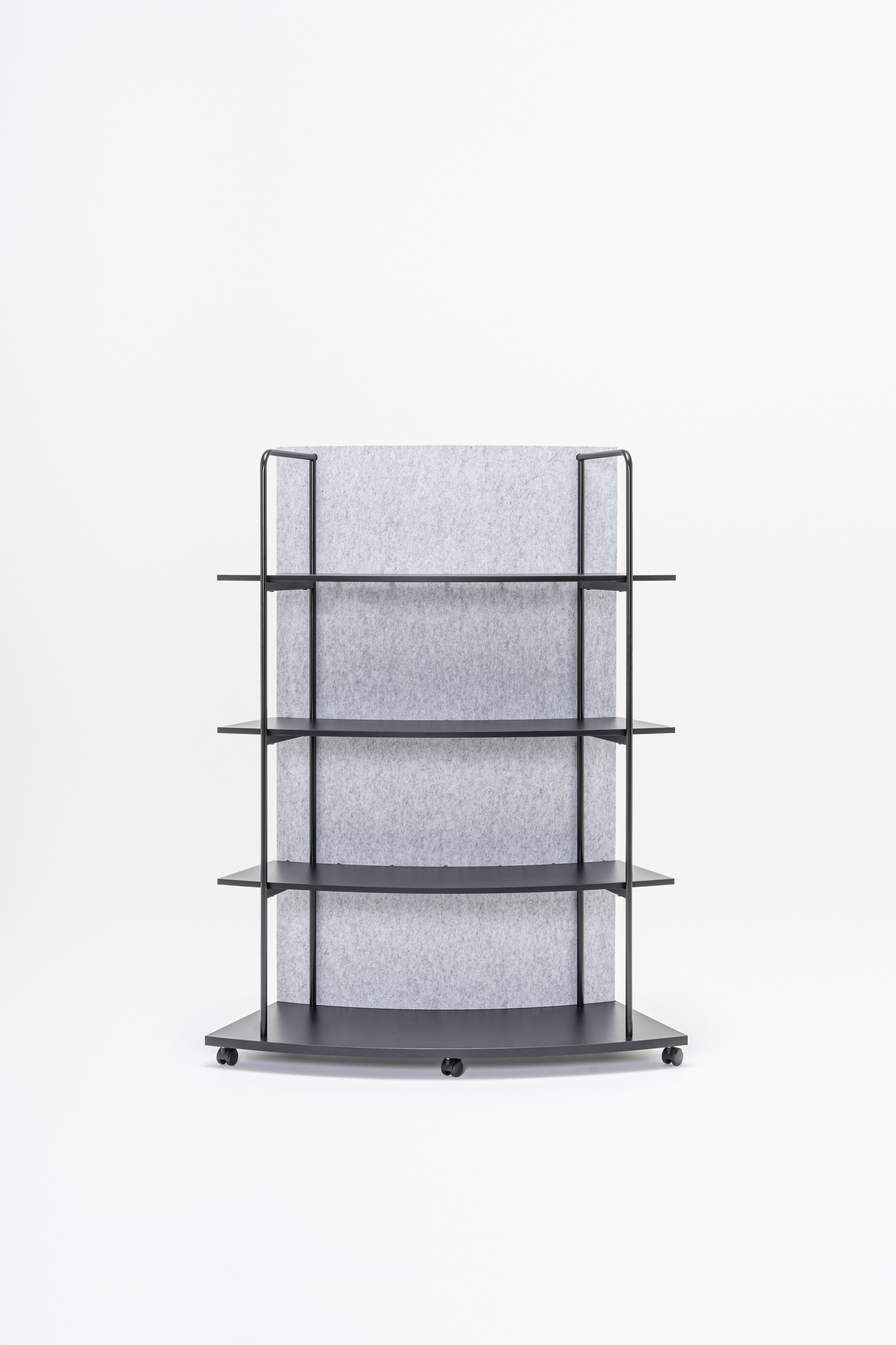 Steel shelving tanca rear from felt