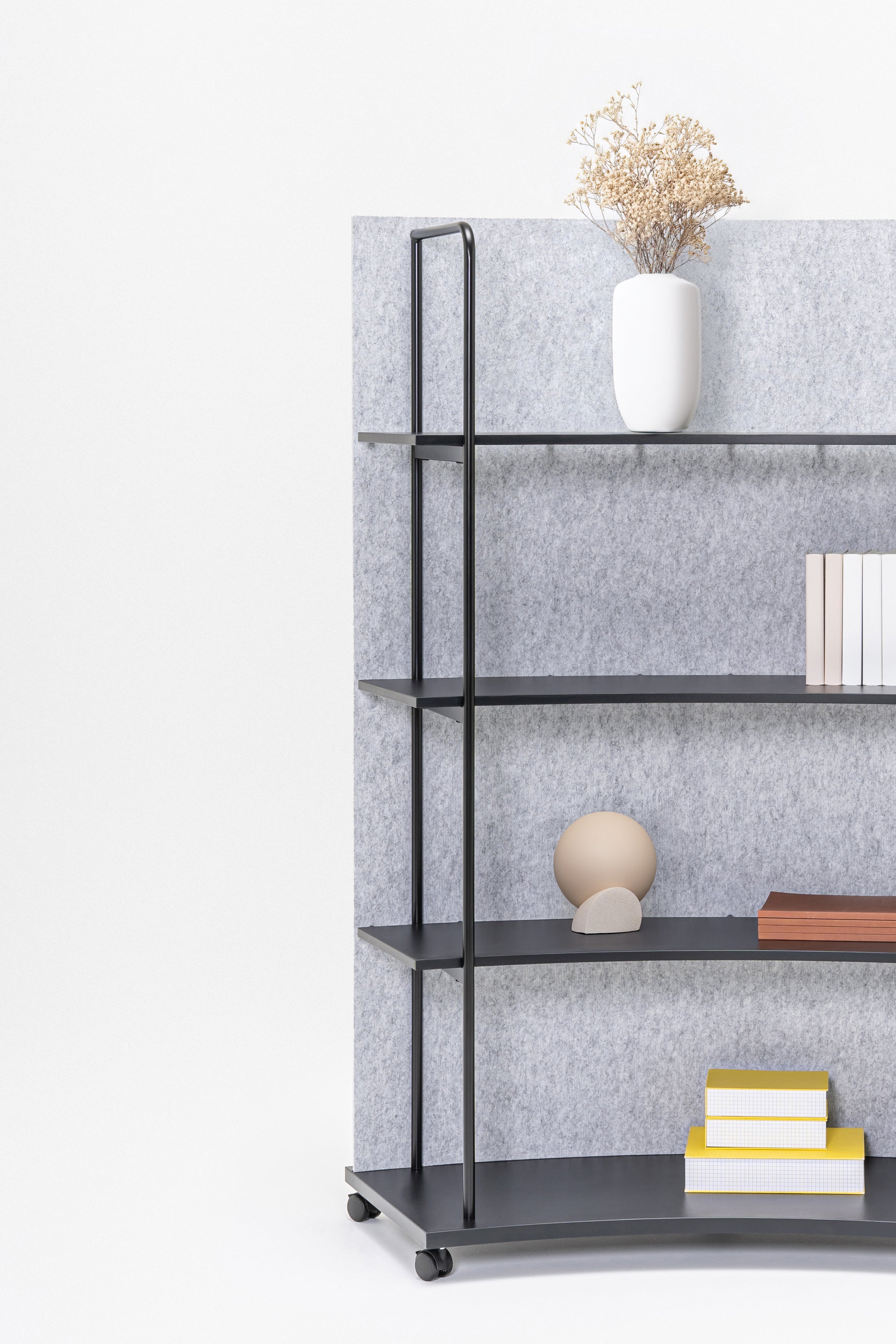 Steel shelving tanca rear from felt