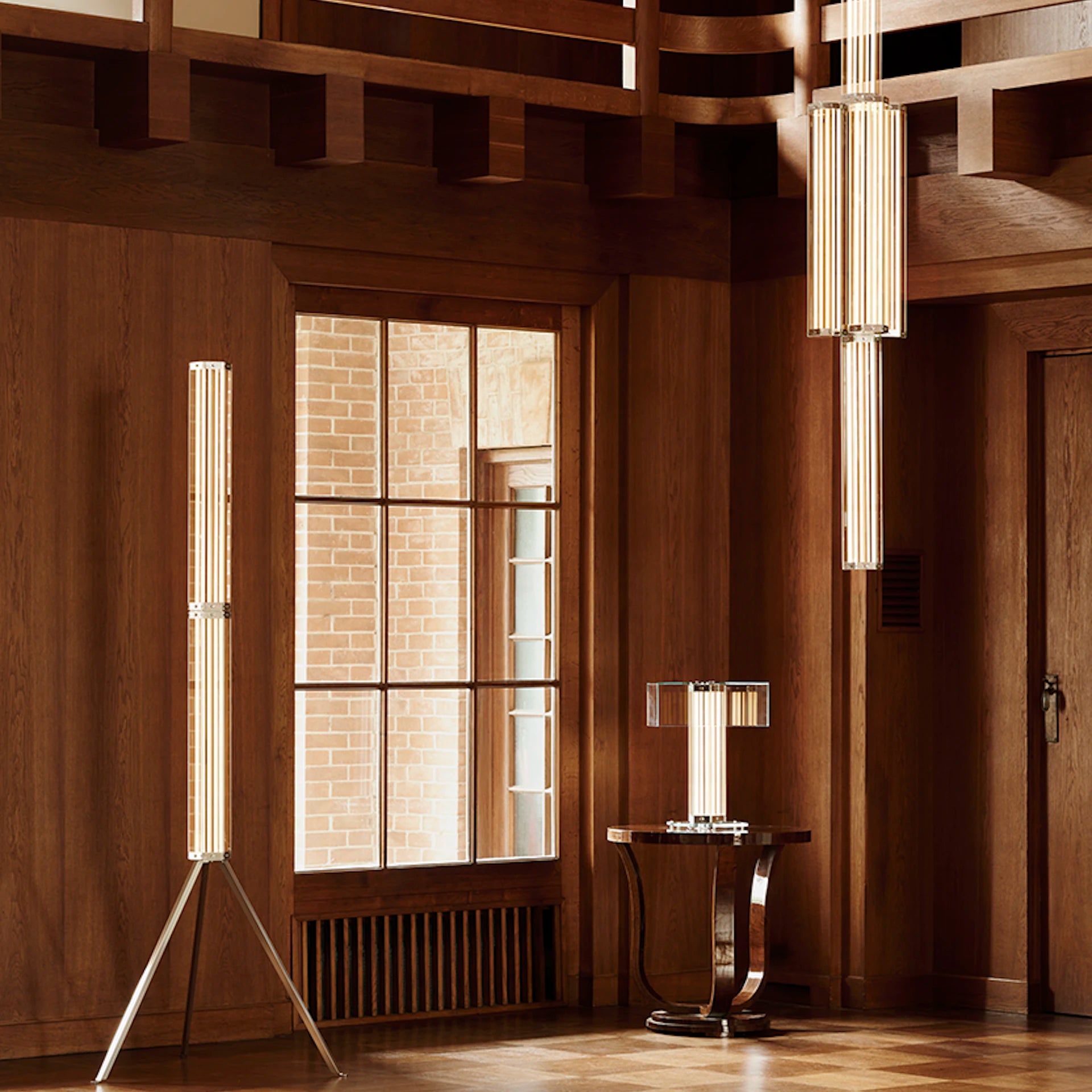 SUPERWIRE floor lamp glass with metal base