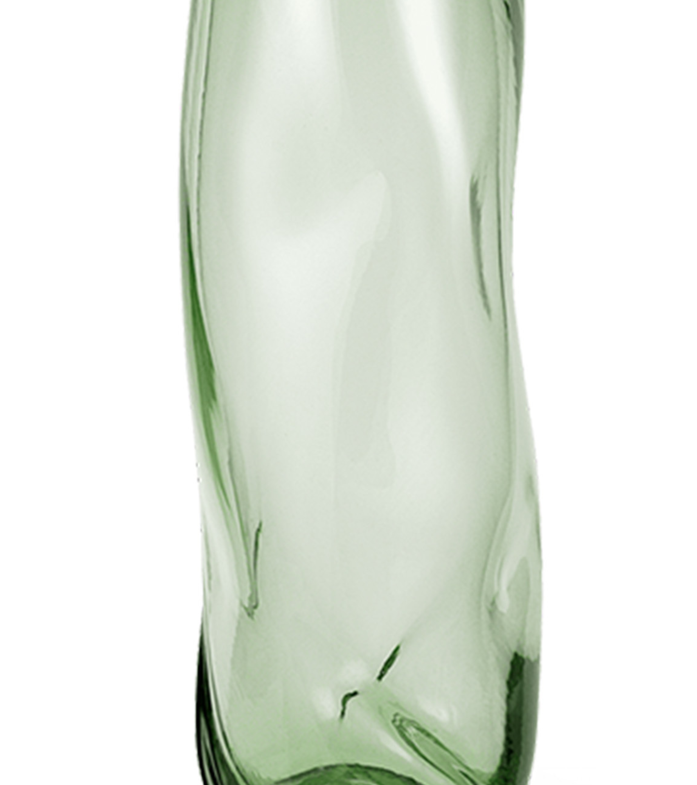 WATER TALL SWIRL Vase hellgrün 