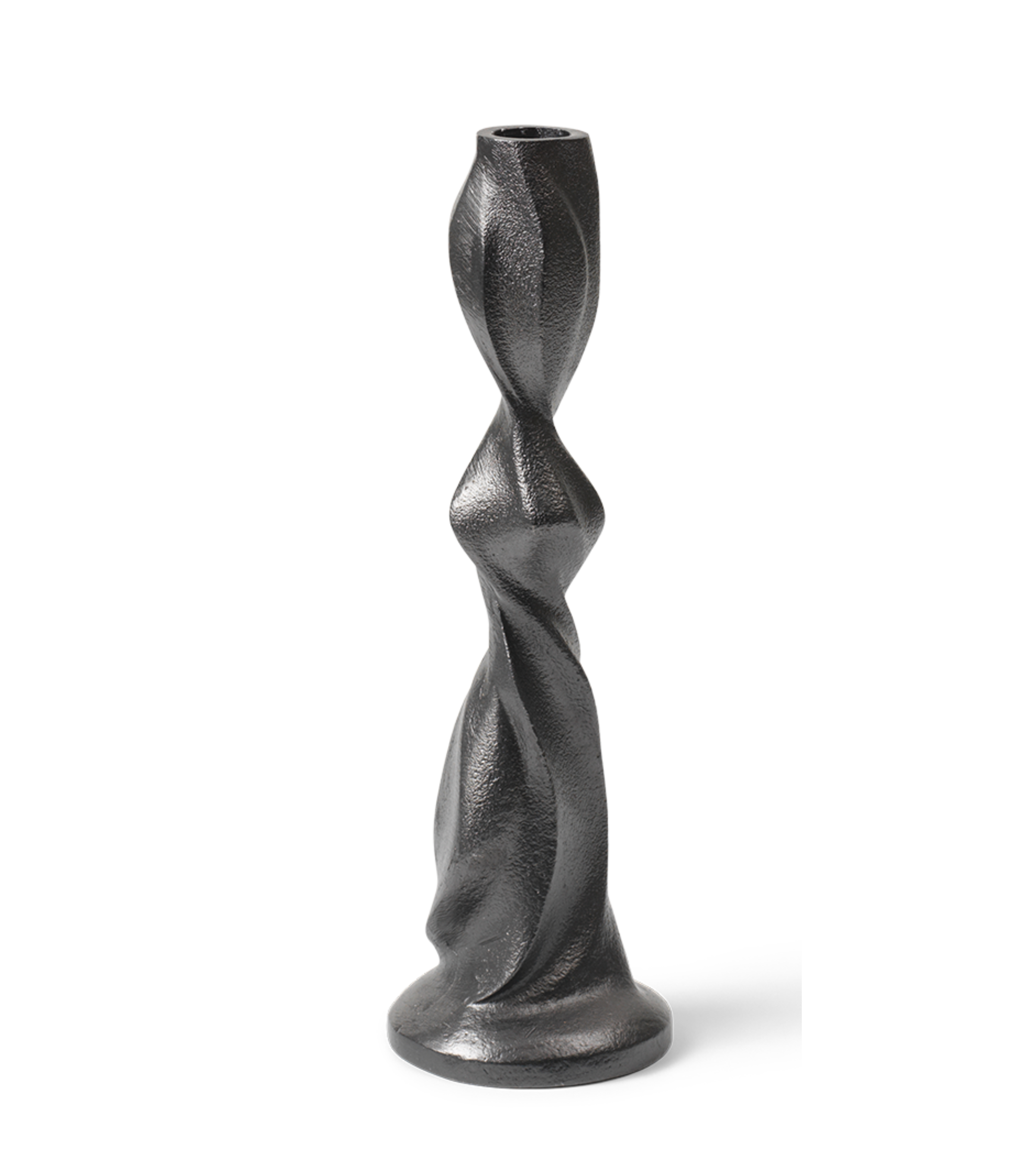 GALE candle holder black aluminum