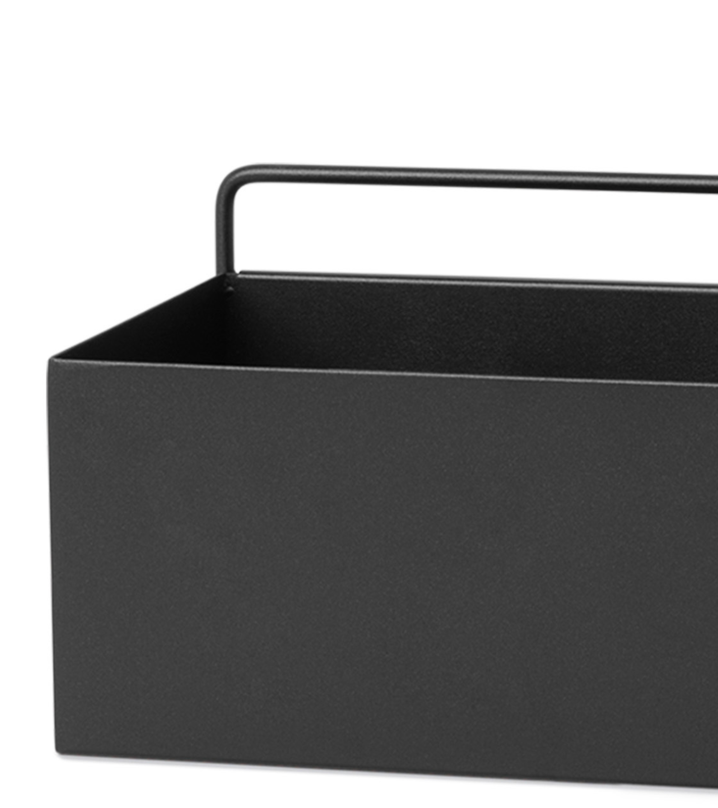 Hängender Pflanzkübel WALL RECTANGLE BOX schwarz 
