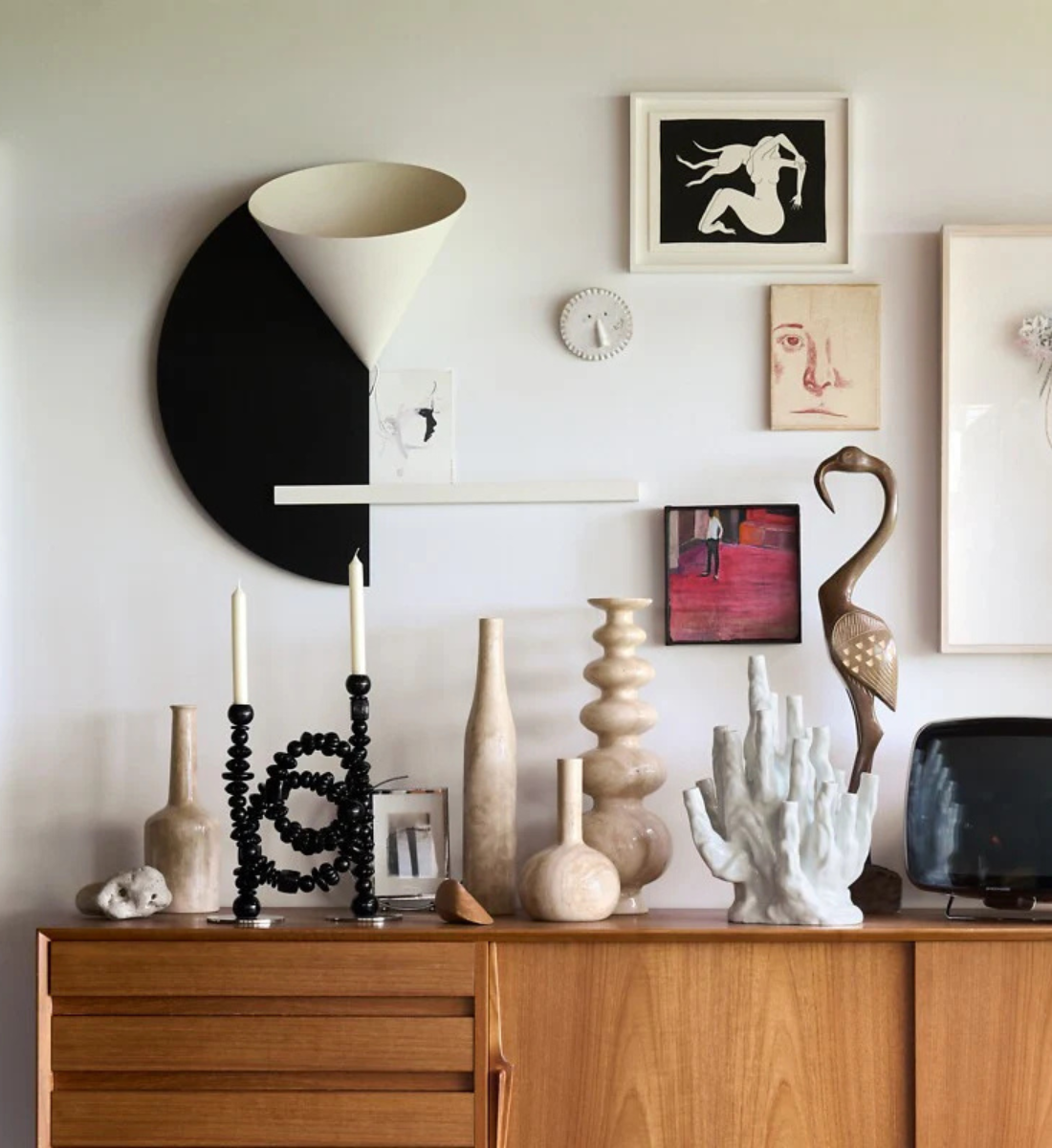 Kerzenhalter BEADS grün mit goldenen Elementen