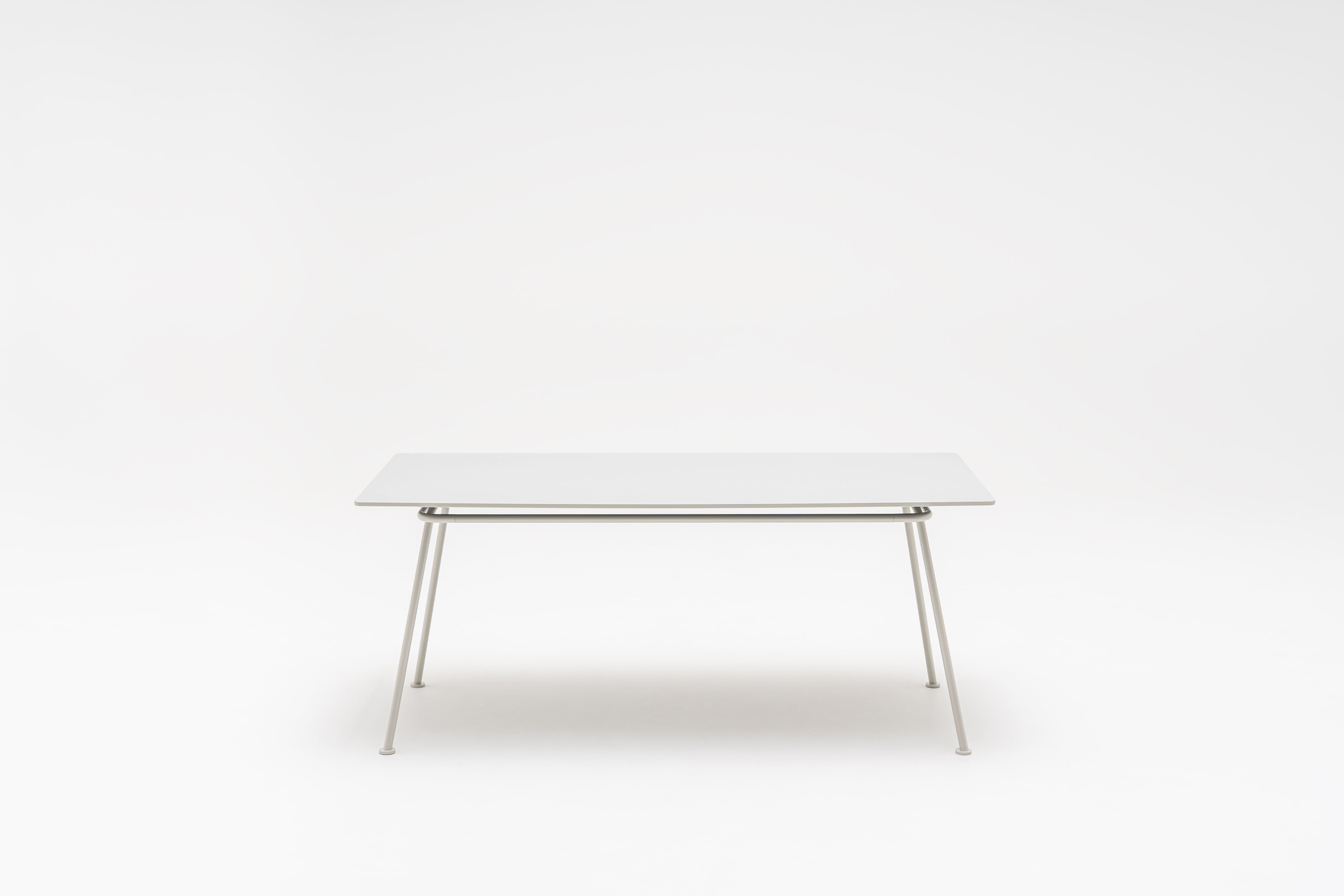 New school rectangular table metal base