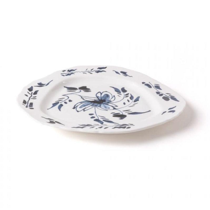 Talerz CLASSICS ON ACID - ENGLISH DELFT porcelanowy Seletti    Eye on Design