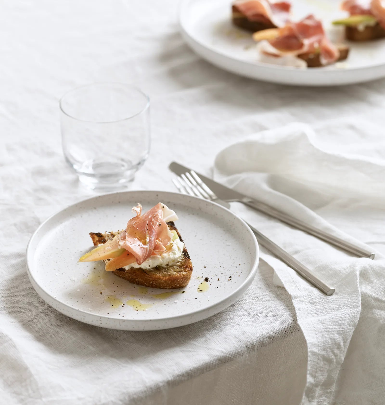 White soft tablecloth