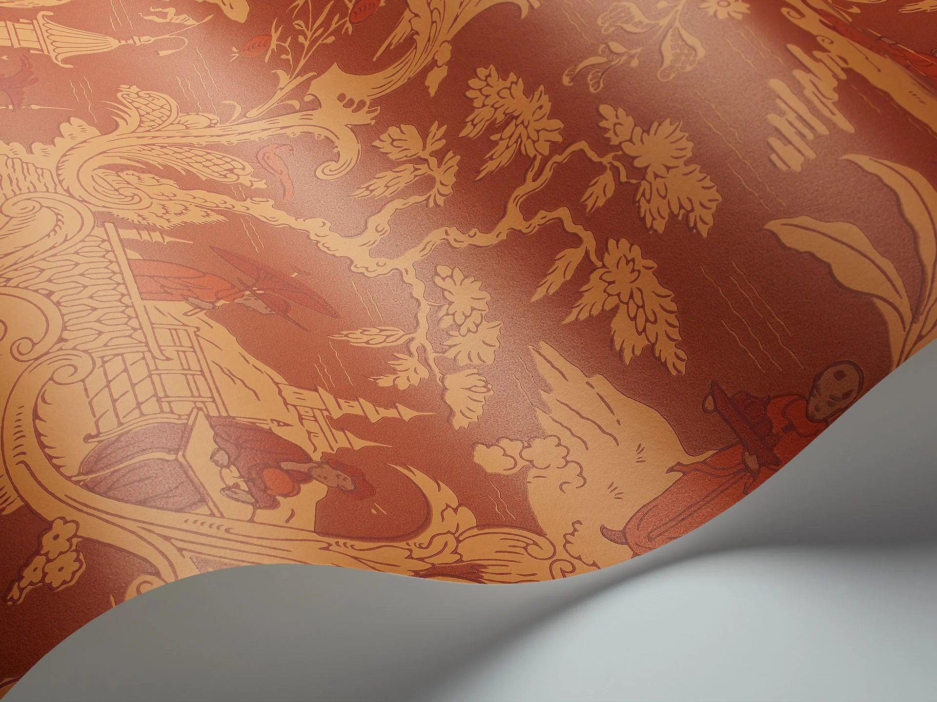 Tapeta ARCHIVE ANTHOLOGY - Chinese Toile terakota Cole & Son    Eye on Design