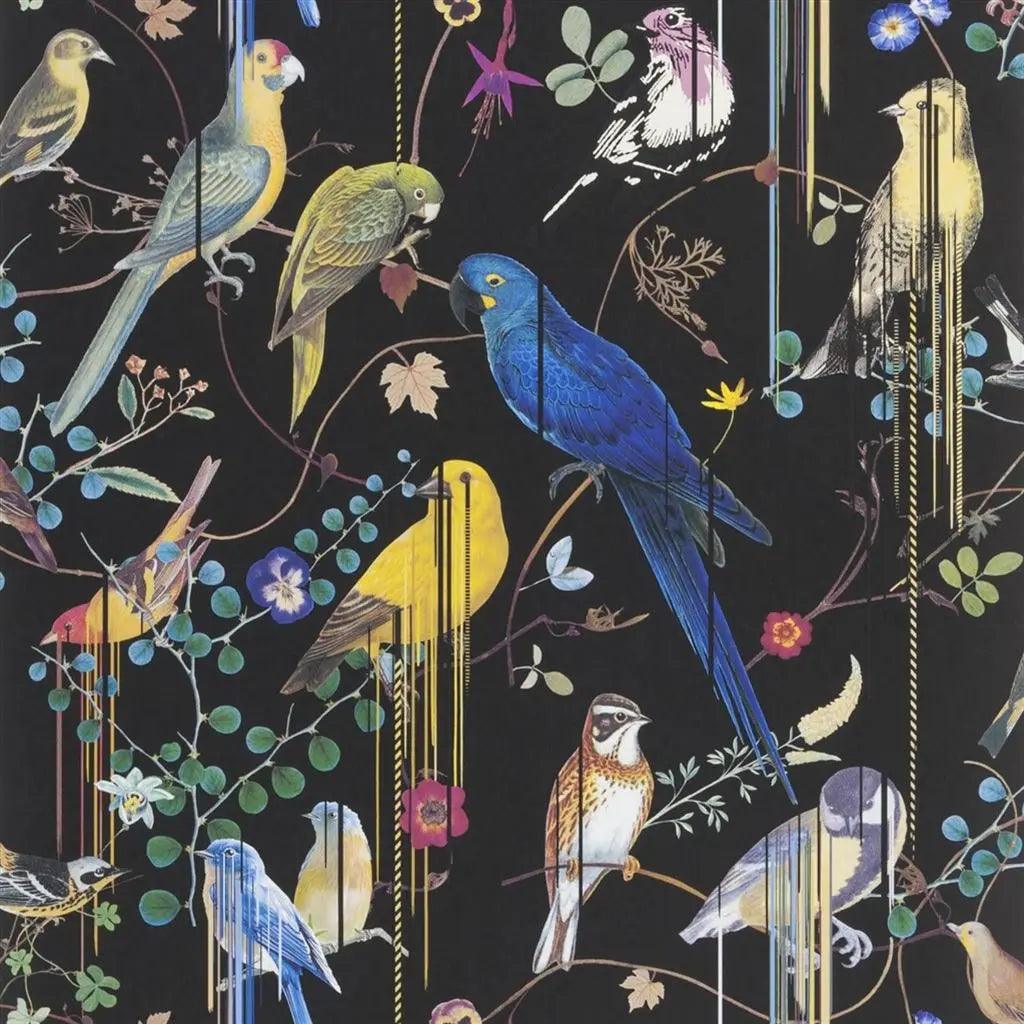 Tapeta BIRDS SINFONIA CREPUSCULE czarny Christian Lacroix    Eye on Design