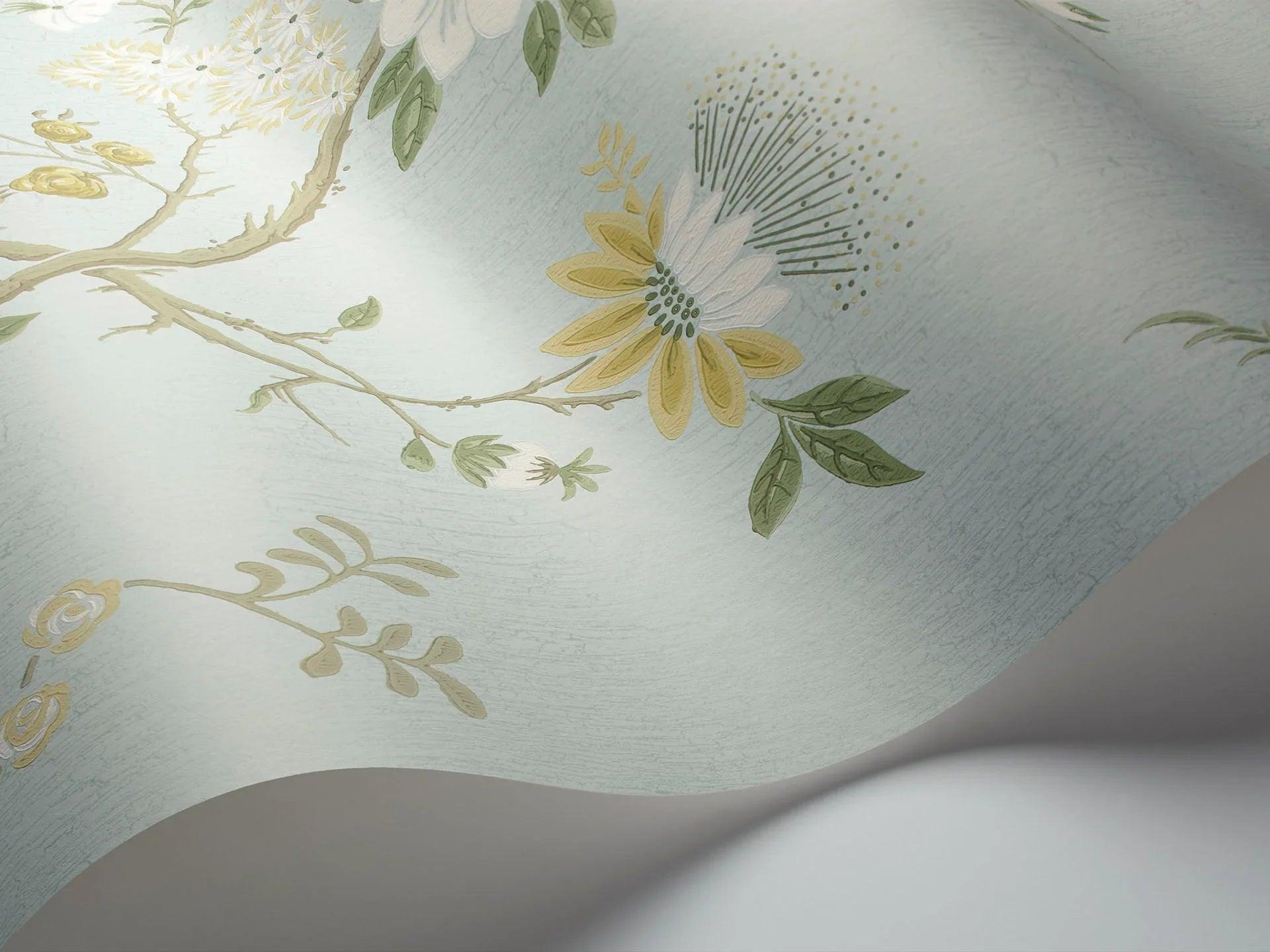 Tapeta BOTANICAL BOTANICA - Camellia niebieski Cole & Son    Eye on Design