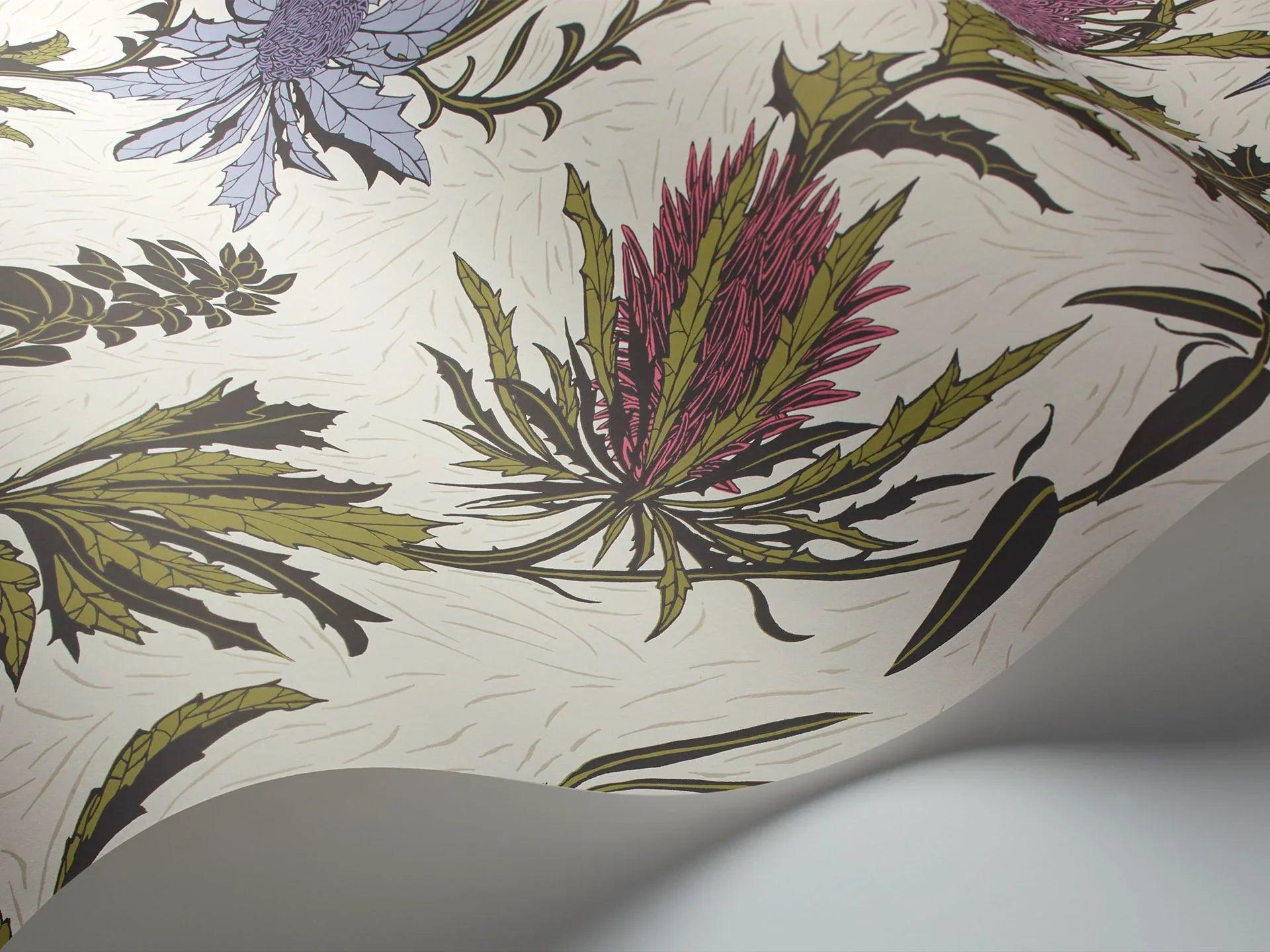 Tapeta BOTANICAL BOTANICA - Thistle fiolet Cole & Son    Eye on Design