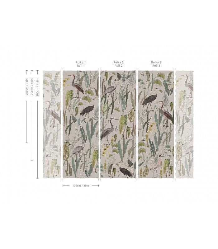 Tapeta Calm Heron Beige Wallcolors    Eye on Design