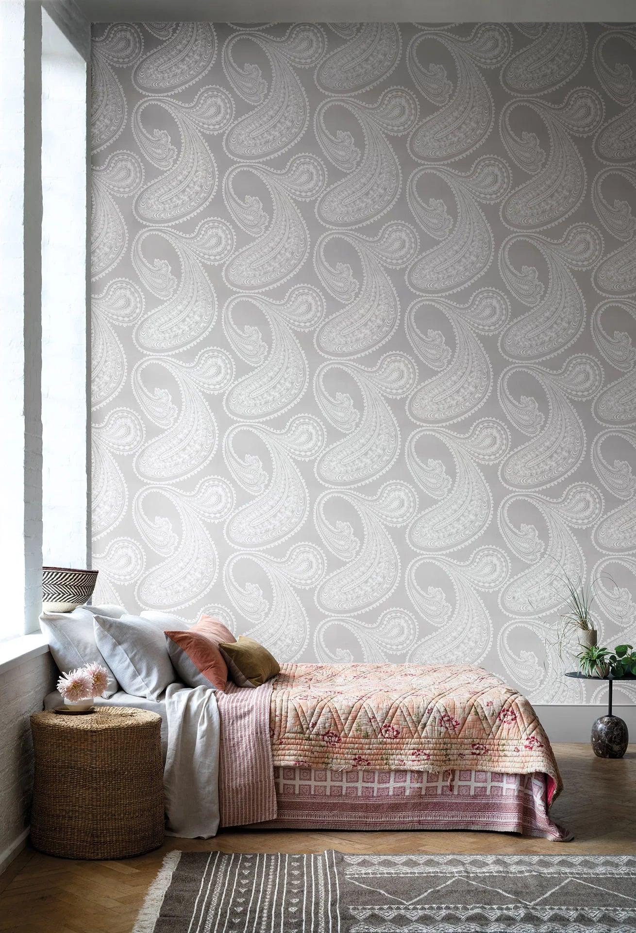 Wallpaper with Abstract Pattern CONTEMPORARY COLLECTION - Rajapur Light Olive