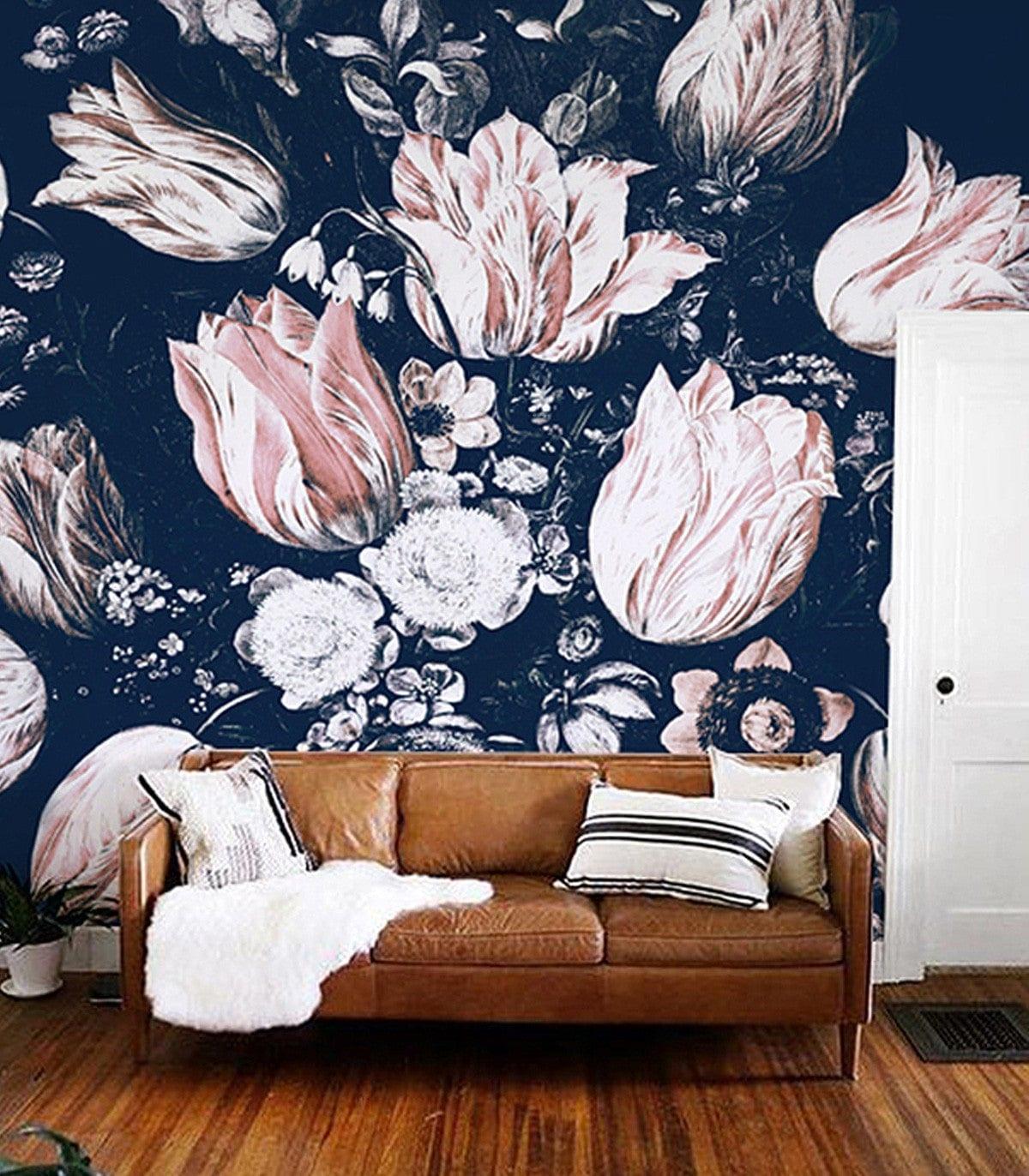 Tapeta FLORAL NAVY Wallcolors    Eye on Design