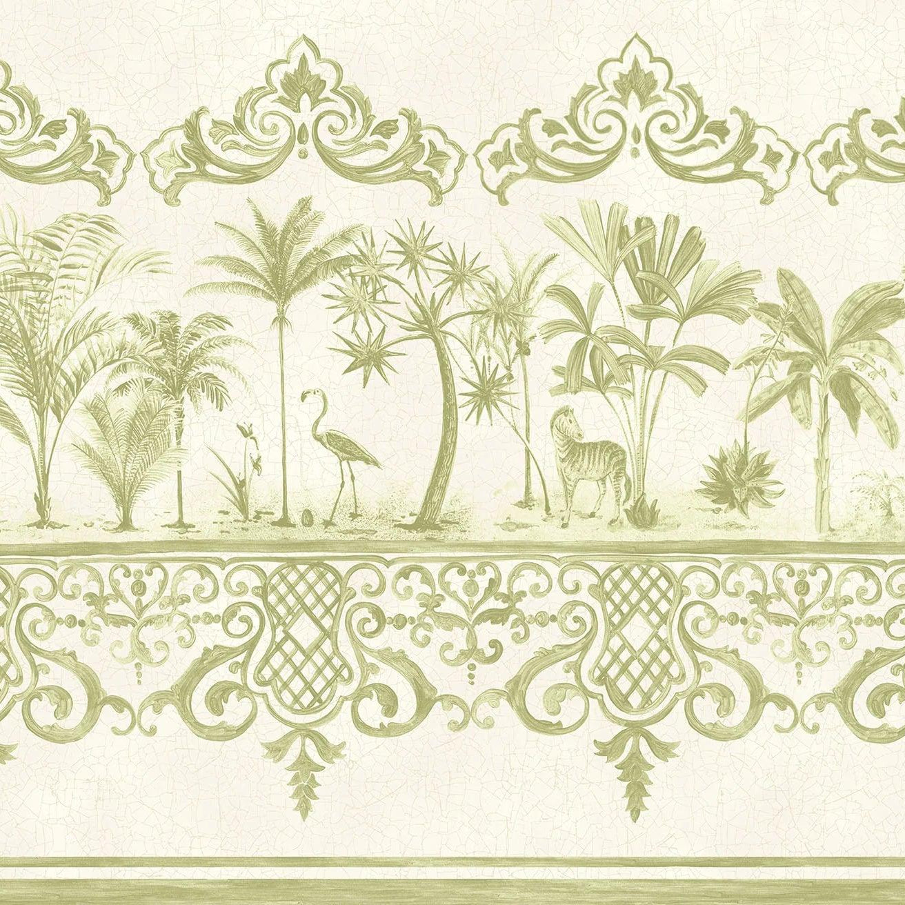 Tapeta FOLIE - Rousseau Border zielony Cole & Son    Eye on Design