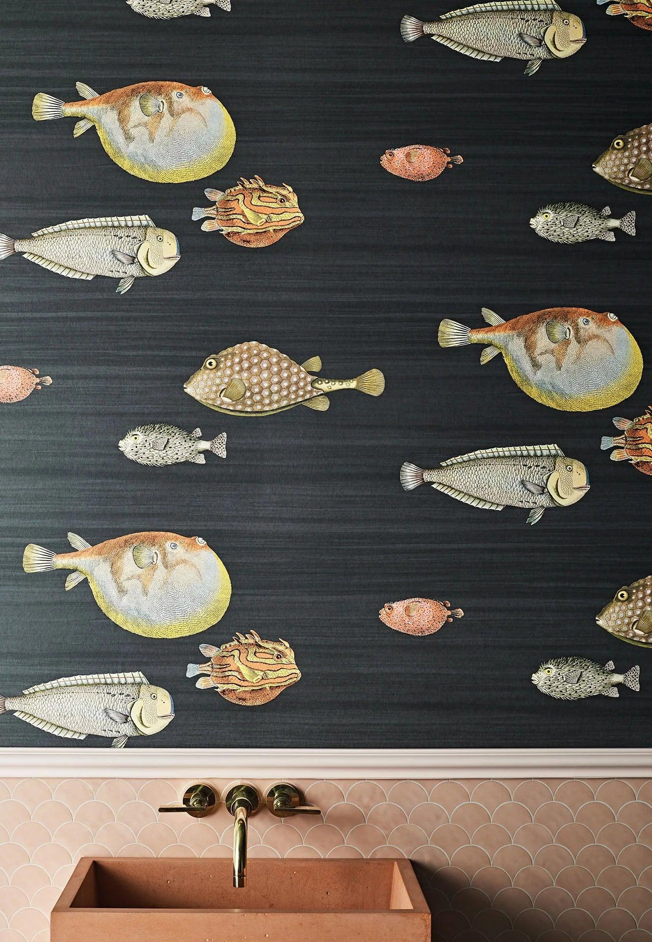 Tapeta FORNASETTI - Acquario czarny Cole & Son    Eye on Design