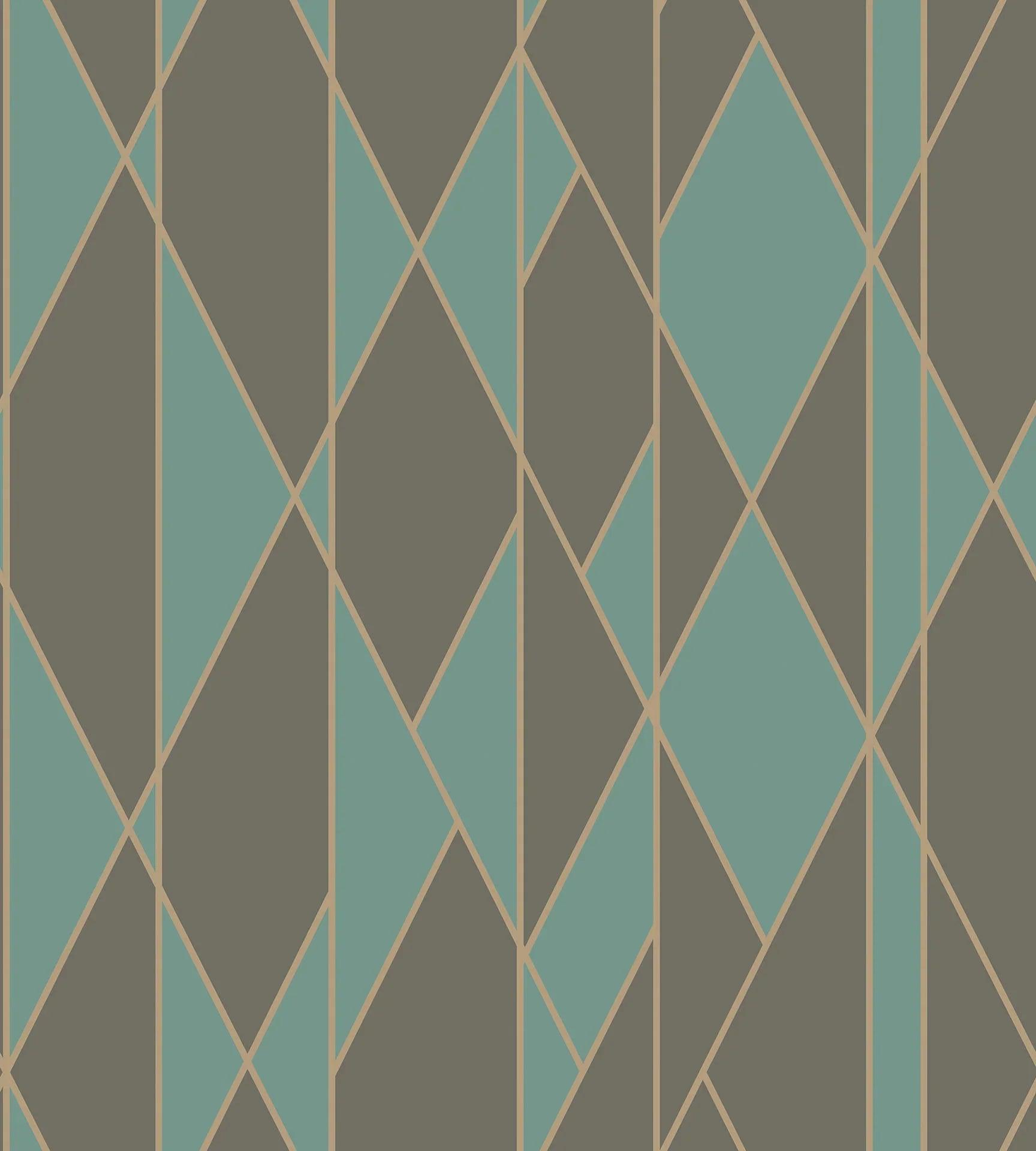 Tapeta GEOMETRIC II - Oblique zielony Cole & Son    Eye on Design