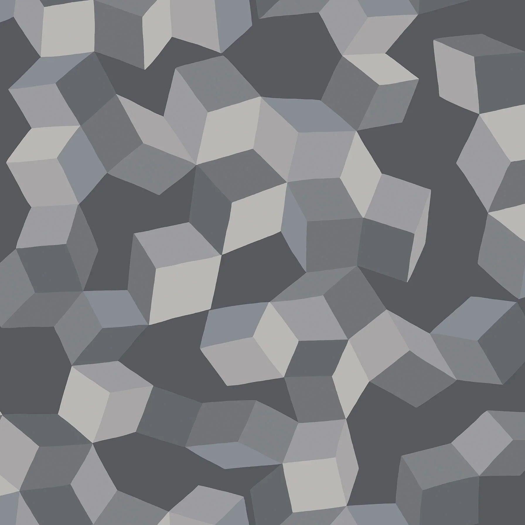 Tapeta GEOMETRIC II - Puzzle ciemnoszary Cole & Son    Eye on Design