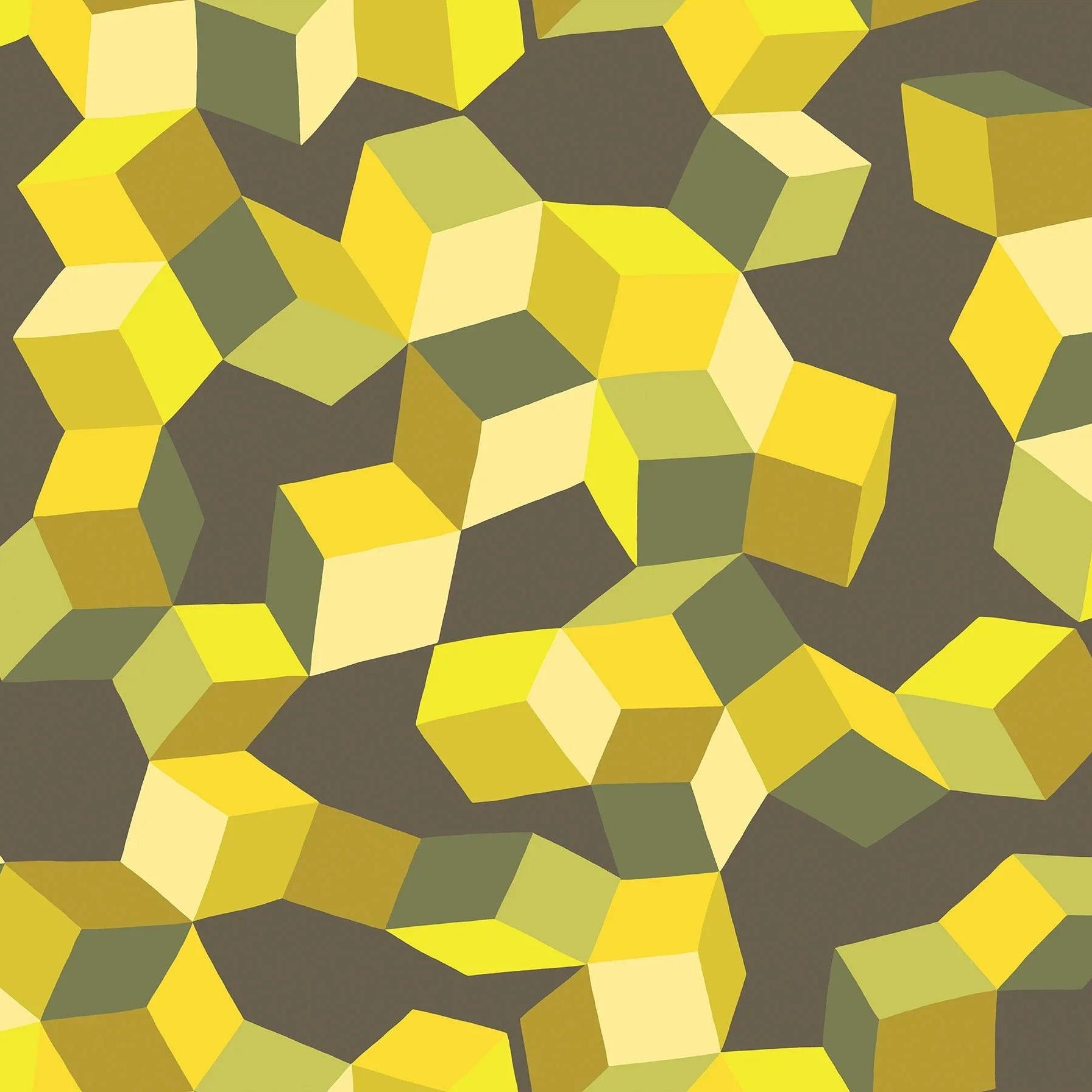 Tapeta GEOMETRIC II - Puzzle cytrynowy Cole & Son    Eye on Design