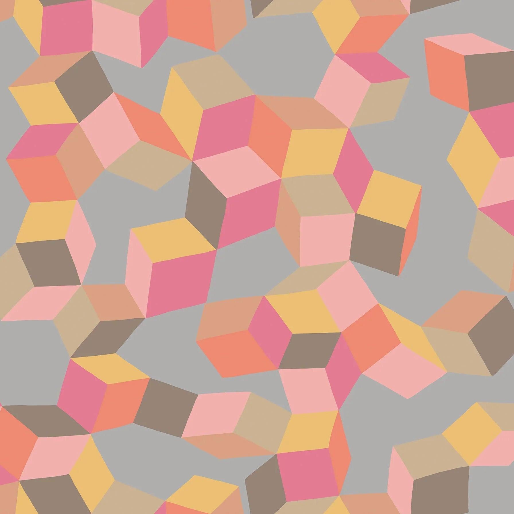 Tapeta GEOMETRIC II - Puzzle fuksja Cole & Son Default Title   Eye on Design