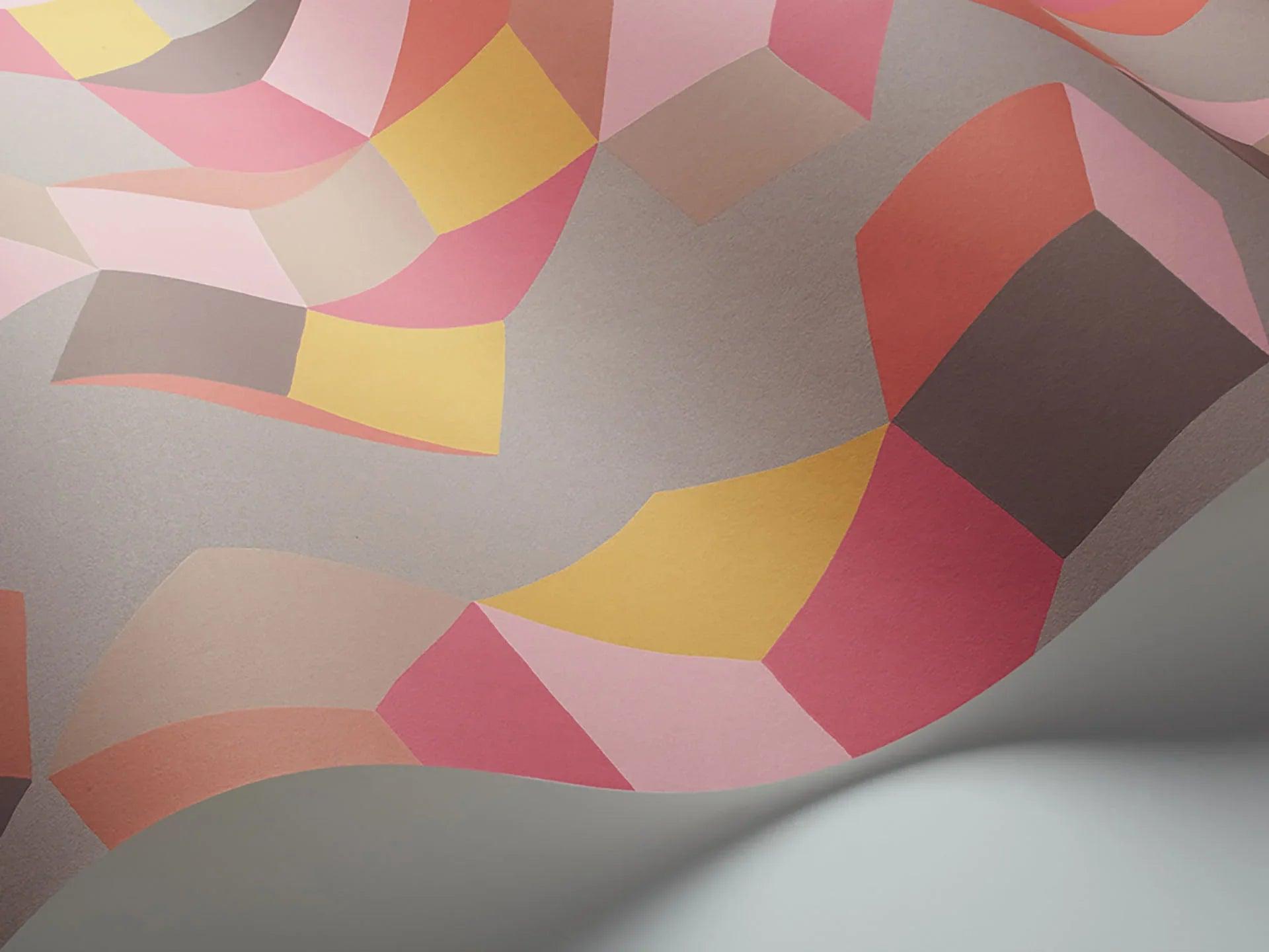 Tapeta GEOMETRIC II - Puzzle fuksja Cole & Son    Eye on Design