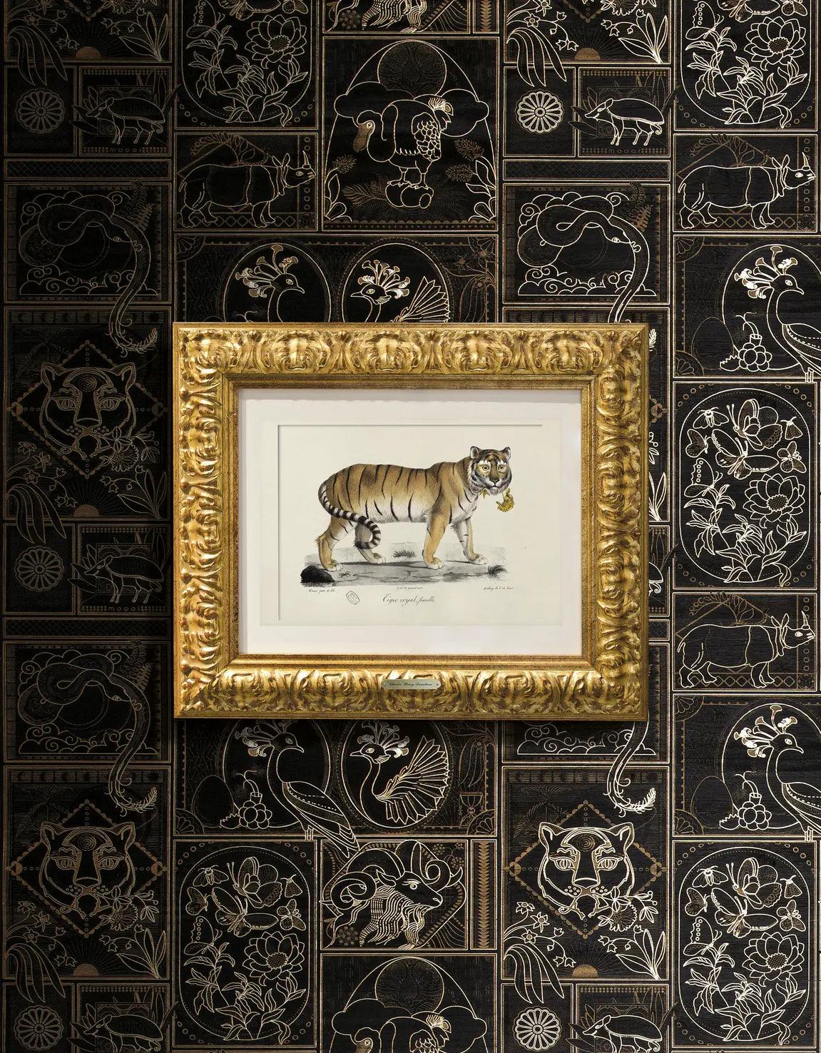 Tapeta GOLDEN TIGER - EBONY fornir drewniany Arte    Eye on Design