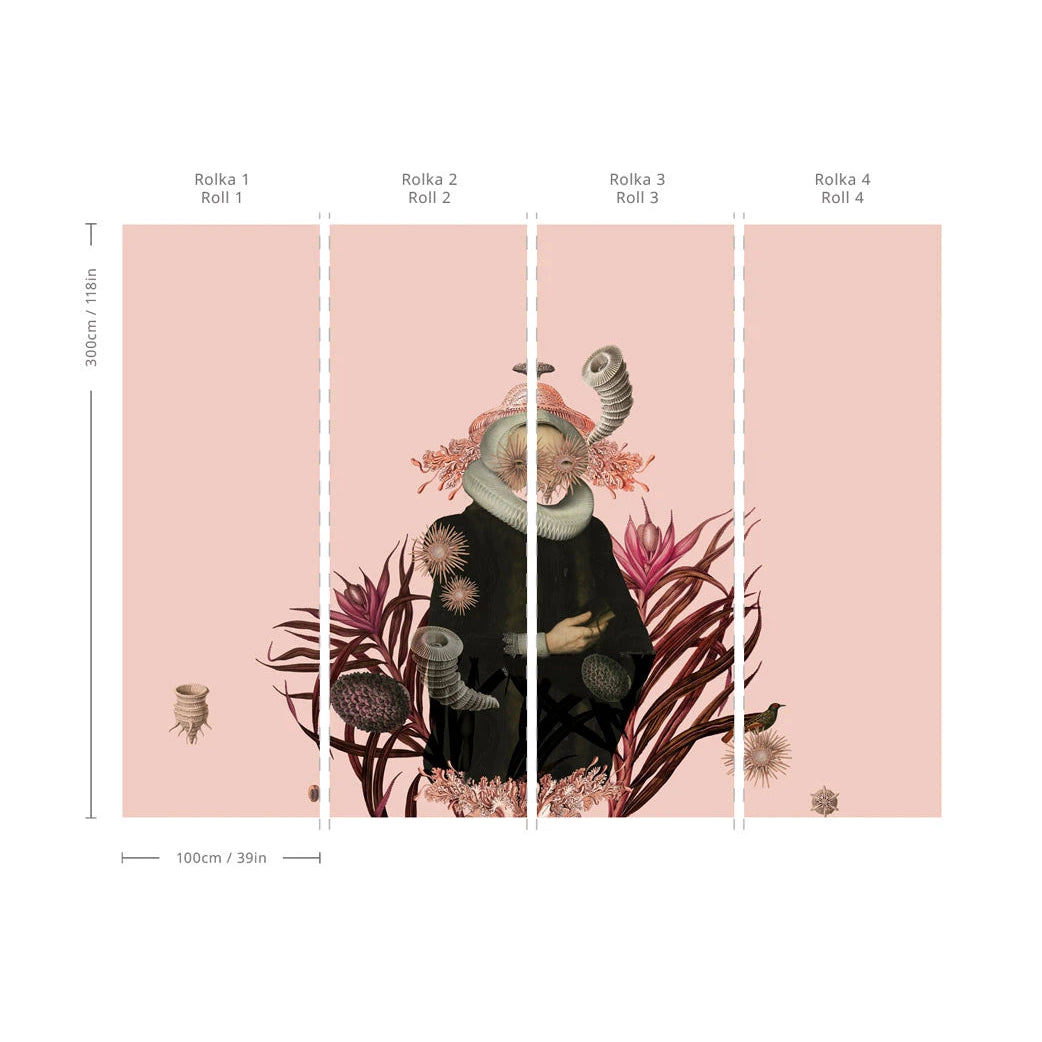 Tapeta flizelinowa LADY MEDUSA rosa