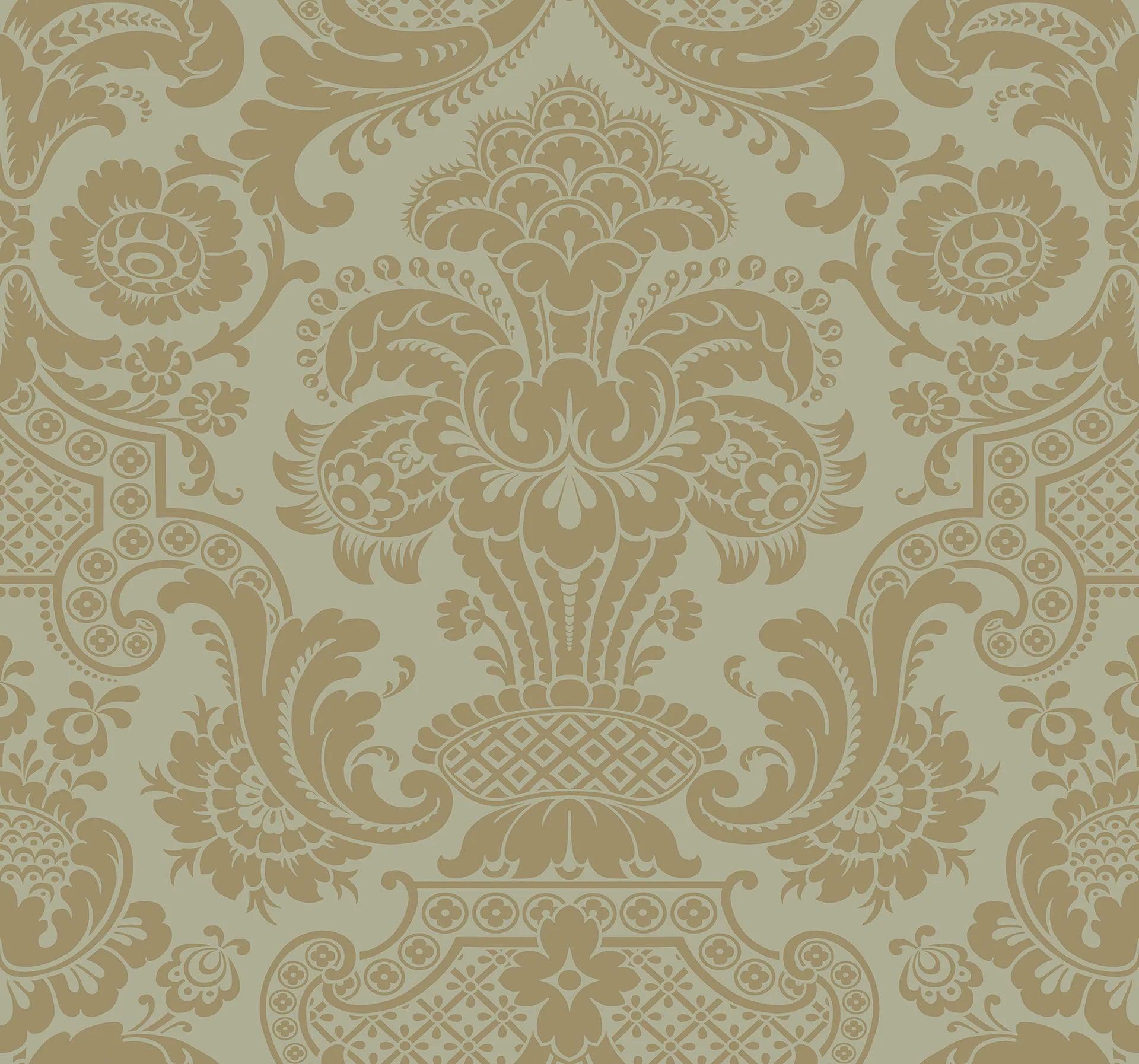 Tapeta MARIINSKY DAMASK - Carmen oliwkowy Cole & Son    Eye on Design