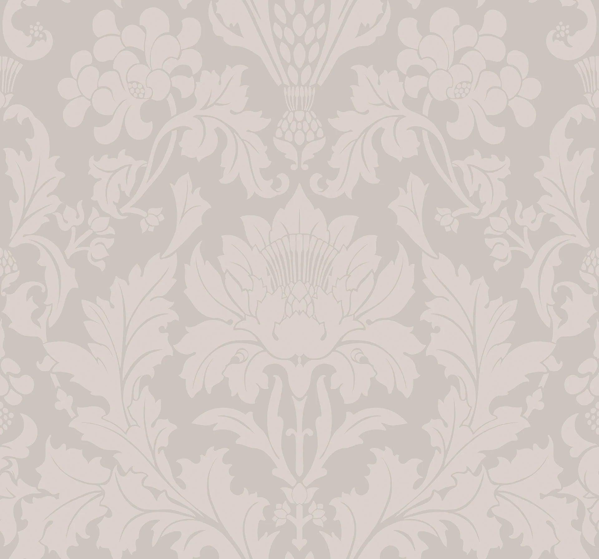 Tapeta MARIINSKY DAMASK - Fonteyn ciepła szarość Cole & Son    Eye on Design