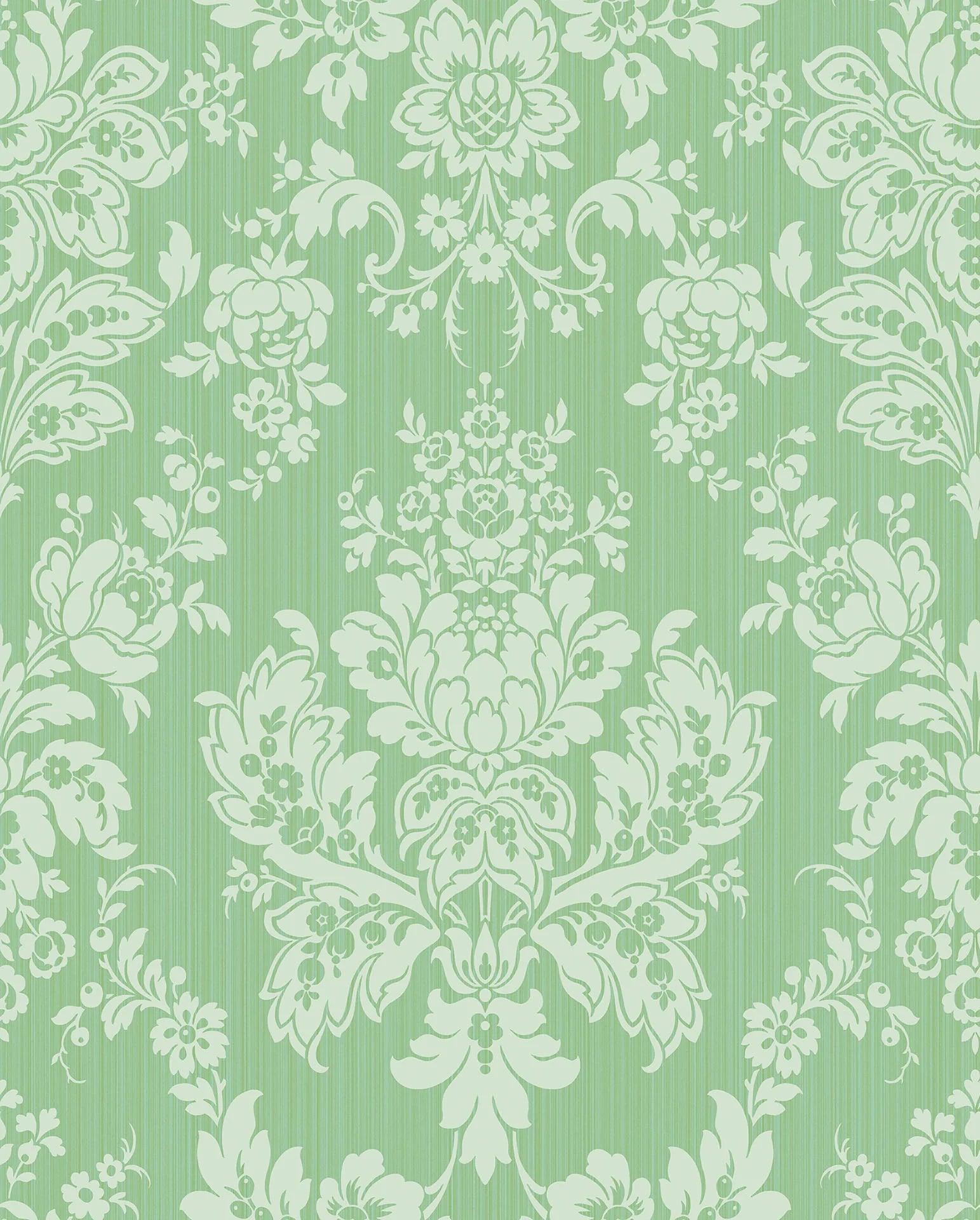 Tapeta MARIINSKY DAMASK - Giselle jasna zieleń Cole & Son    Eye on Design