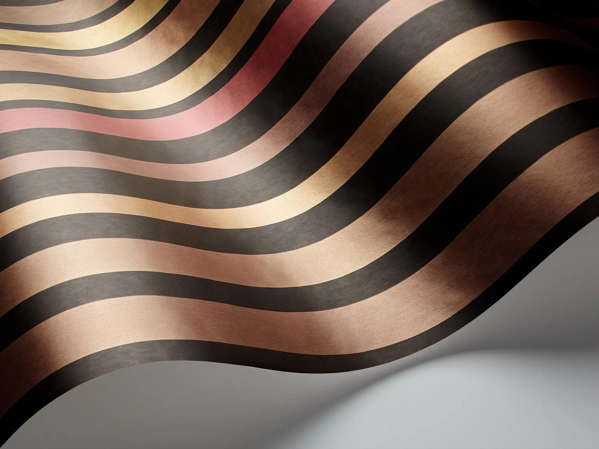 Tapeta MARQUEE STRIPES - Carousel Stripe brązowy Cole & Son    Eye on Design